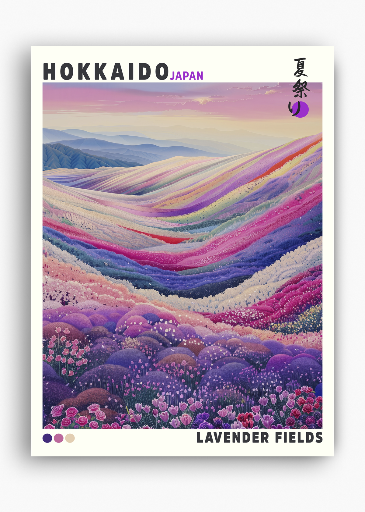 Quadro Japones Lavender Fields - 10