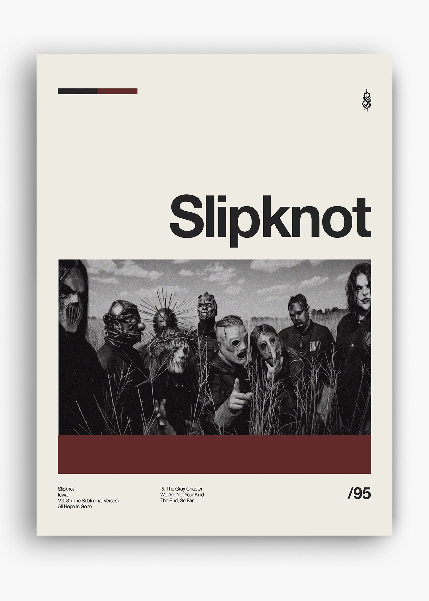 Quadro Slipknot Banda