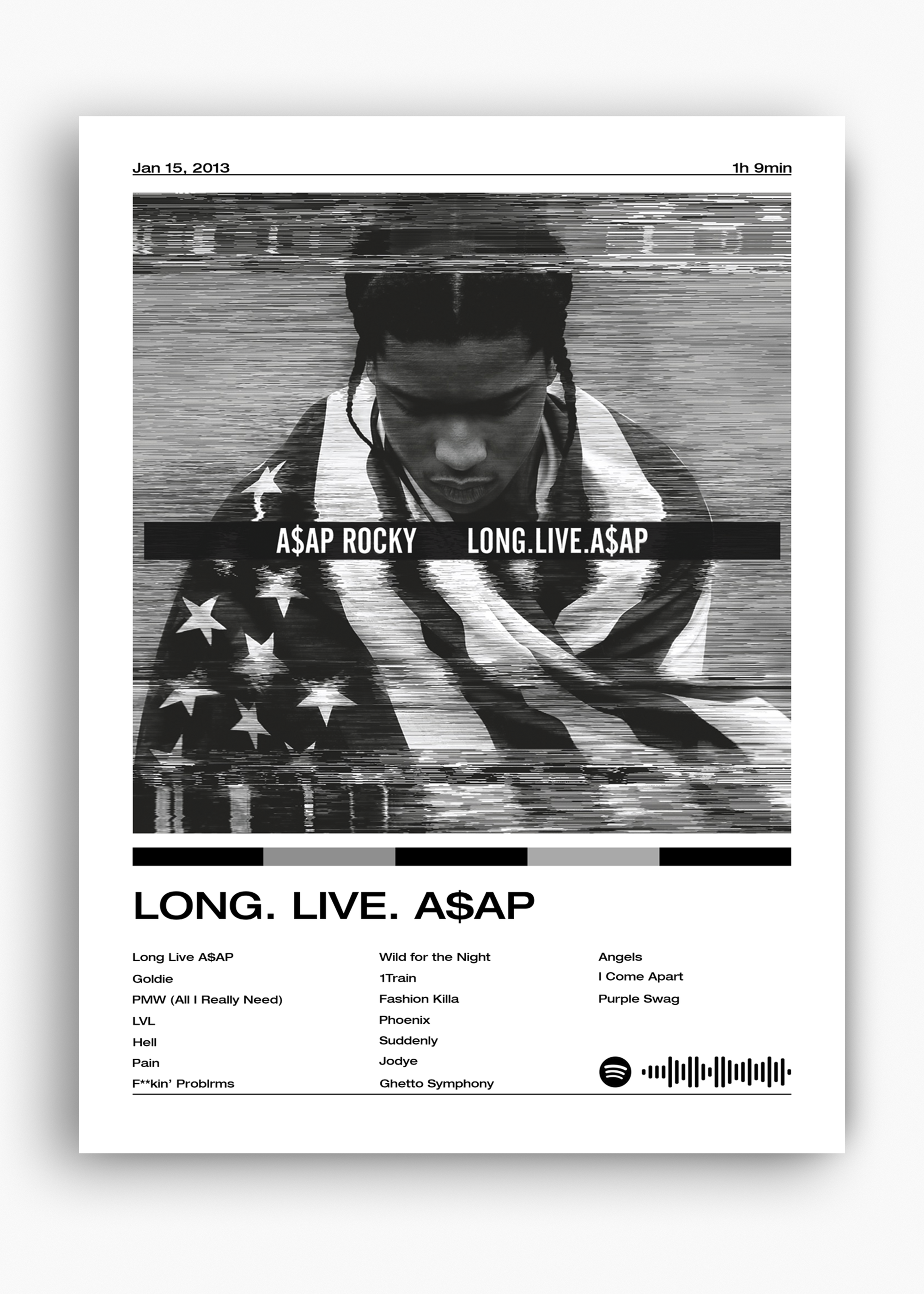 Quadro A$AP Rocky Long. Live - 10
