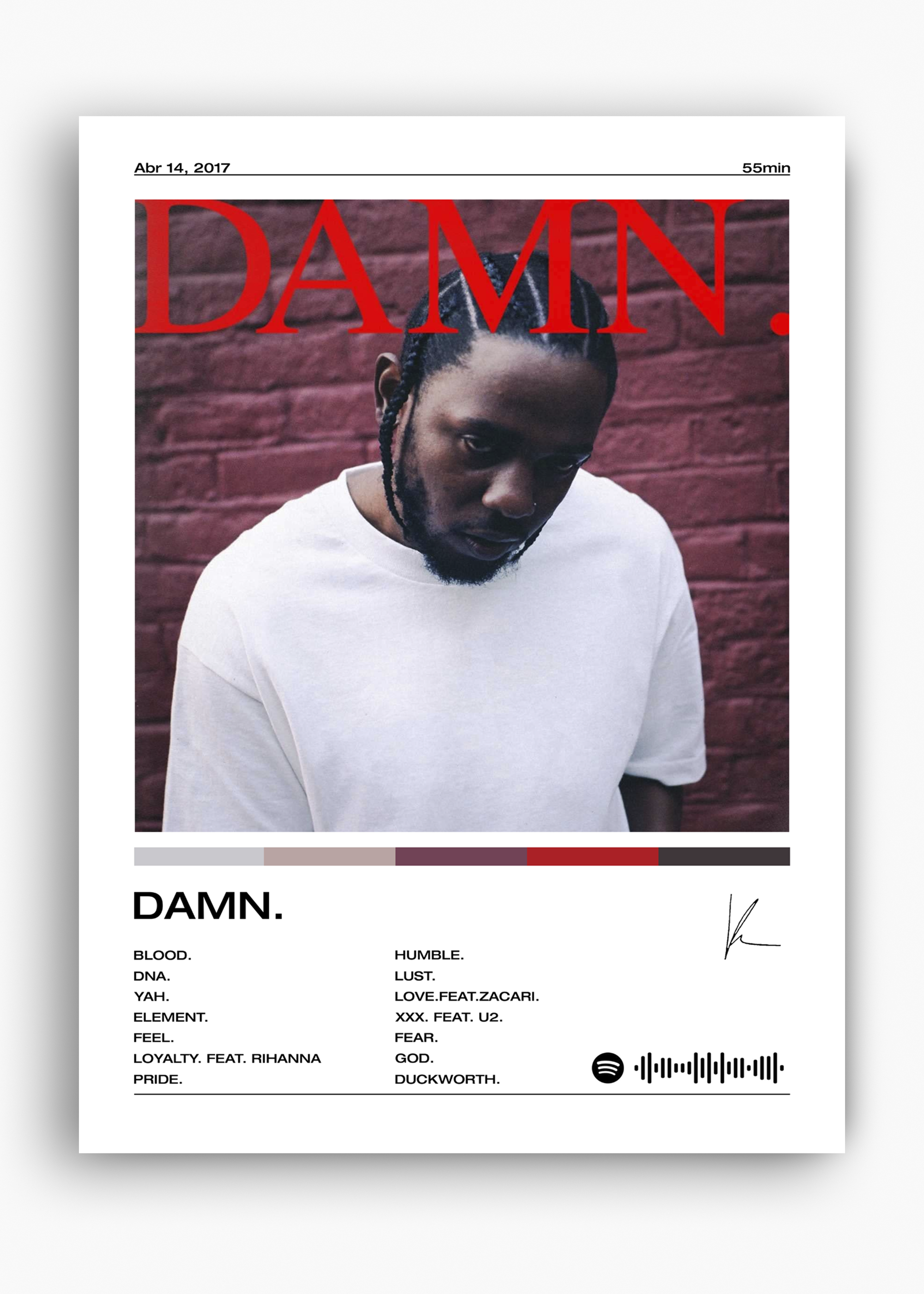 Quadro Kendrick Lamar DAMN - 10