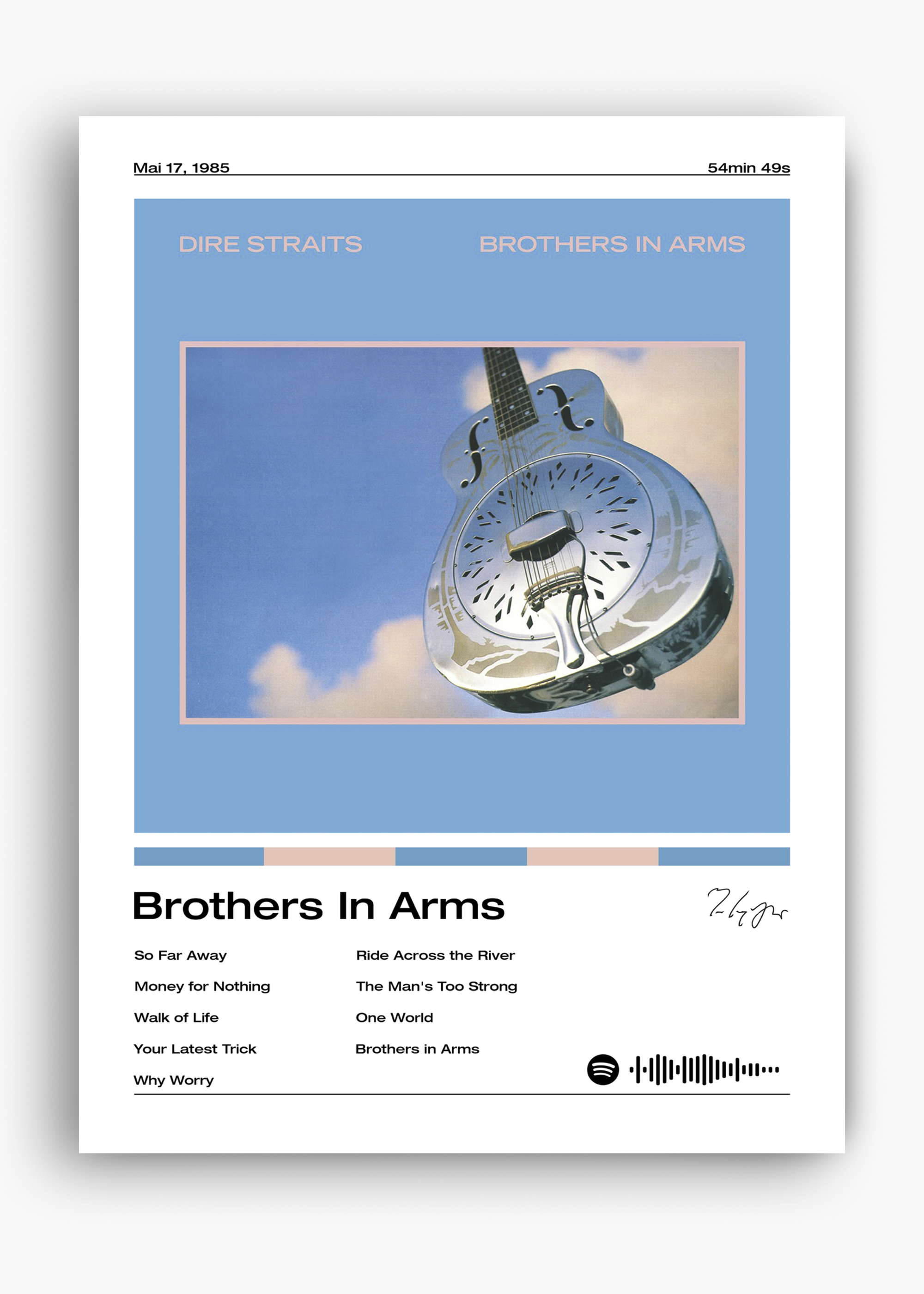 Quadro Dire Straits Brothers in Arms - 10