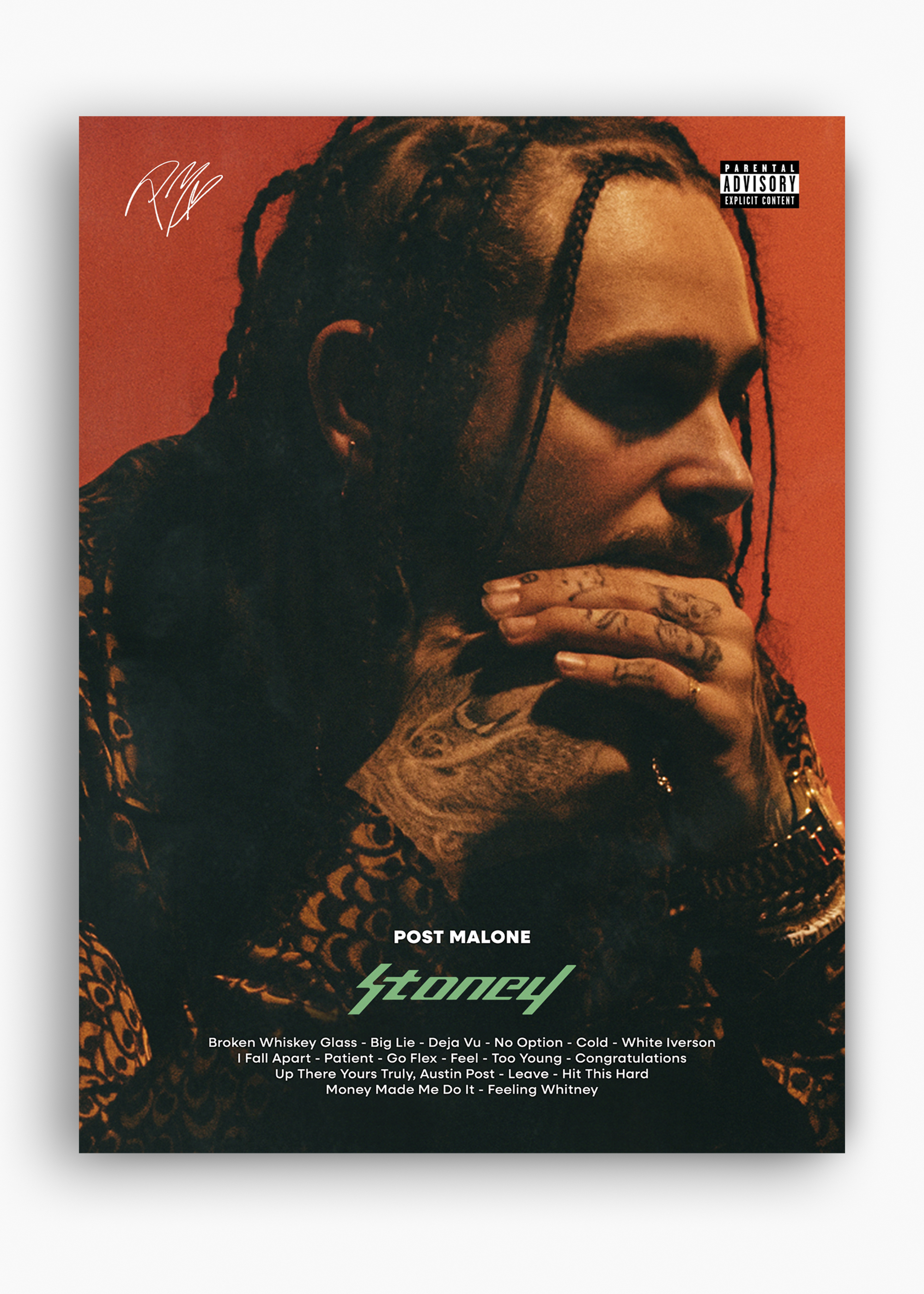 Quadro Post Malone Stoney Capa - 10