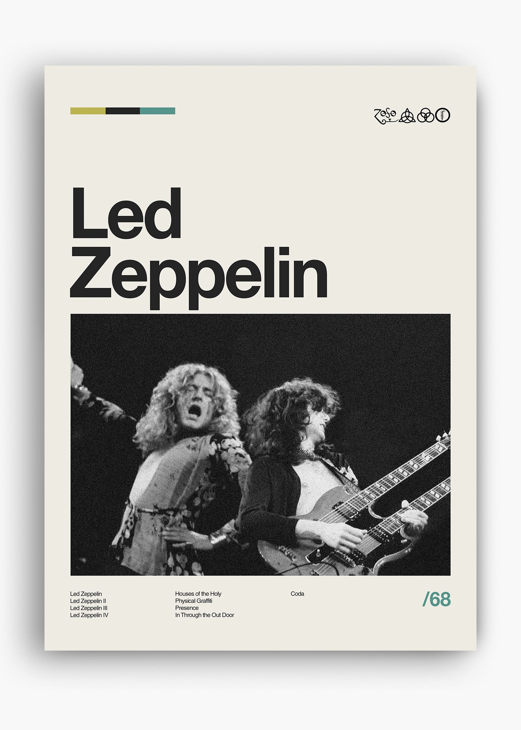 Quadro Led Zeppelin Banda