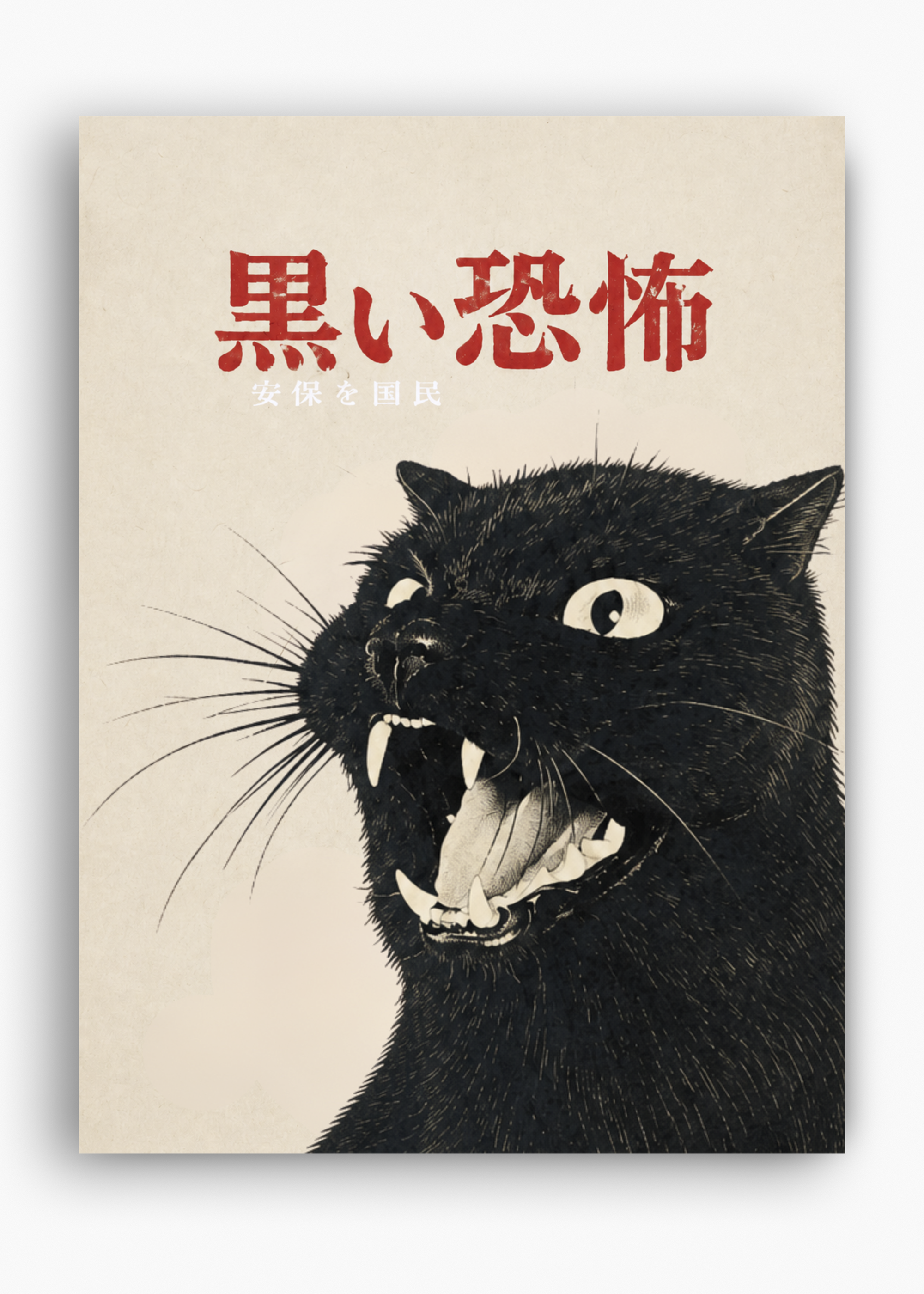 Quadro Japonês Kuroi Neko - 10