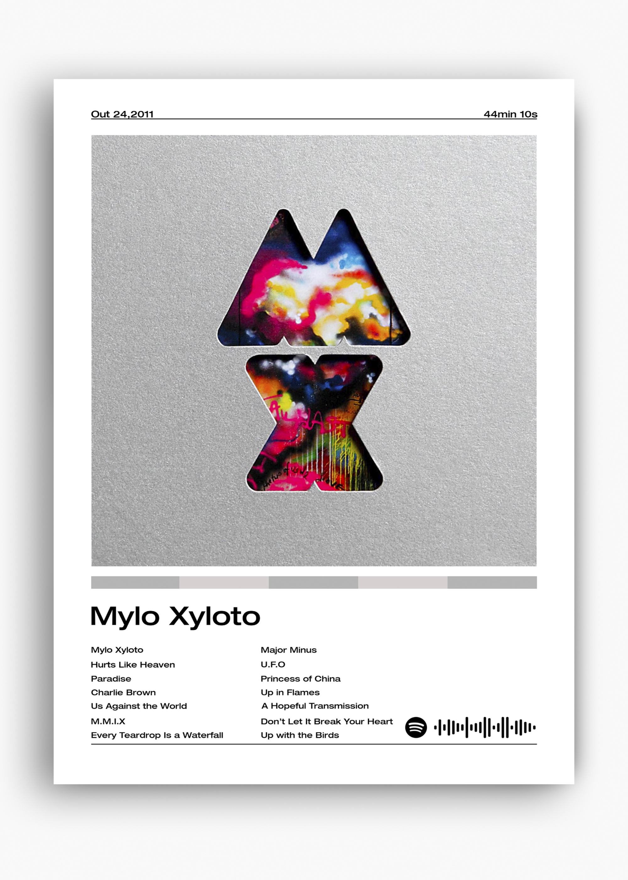 Quadro Coldplay Mylo Xyloto - 10