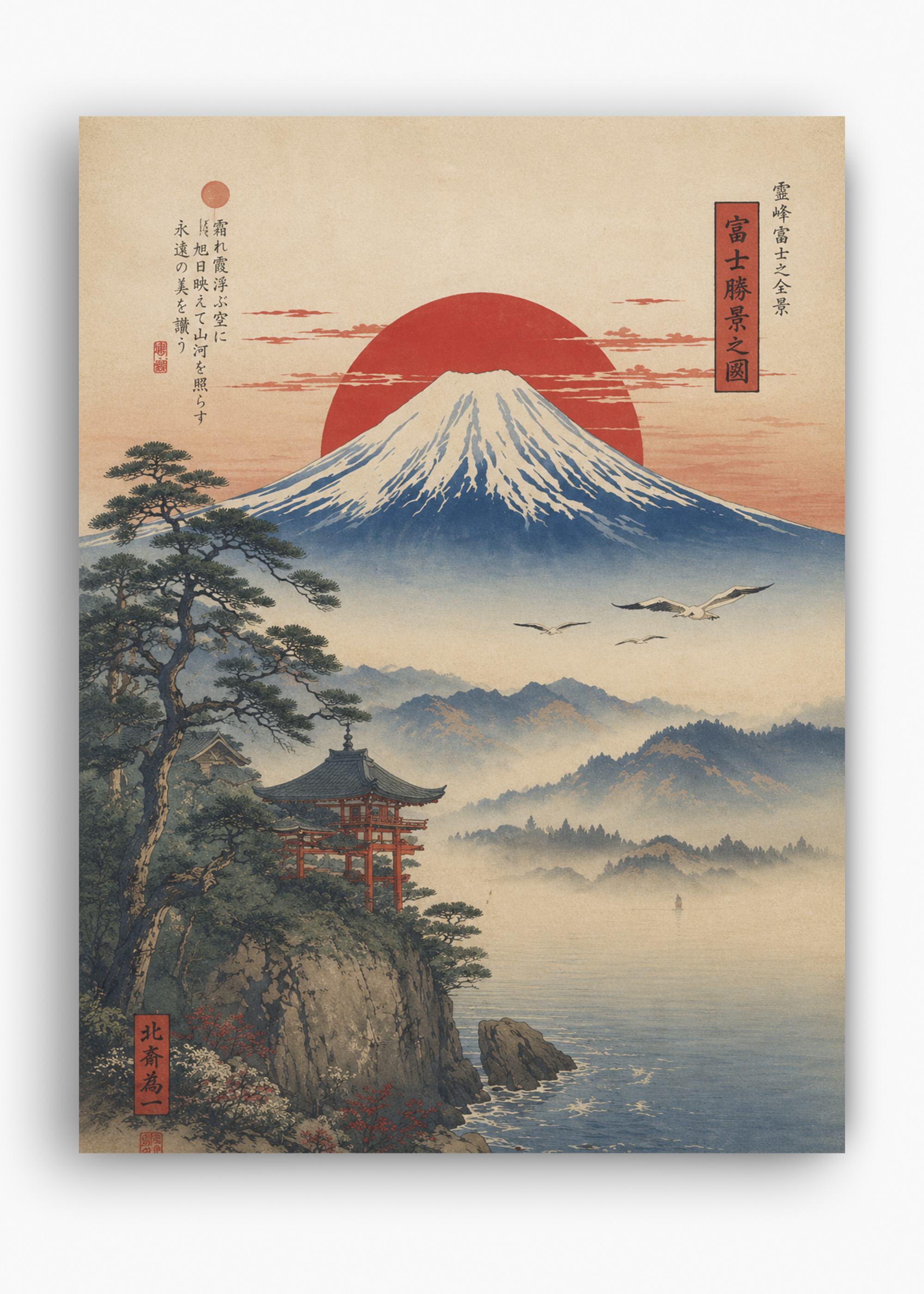 Quadro Japonês Fuji Kirisame - 10