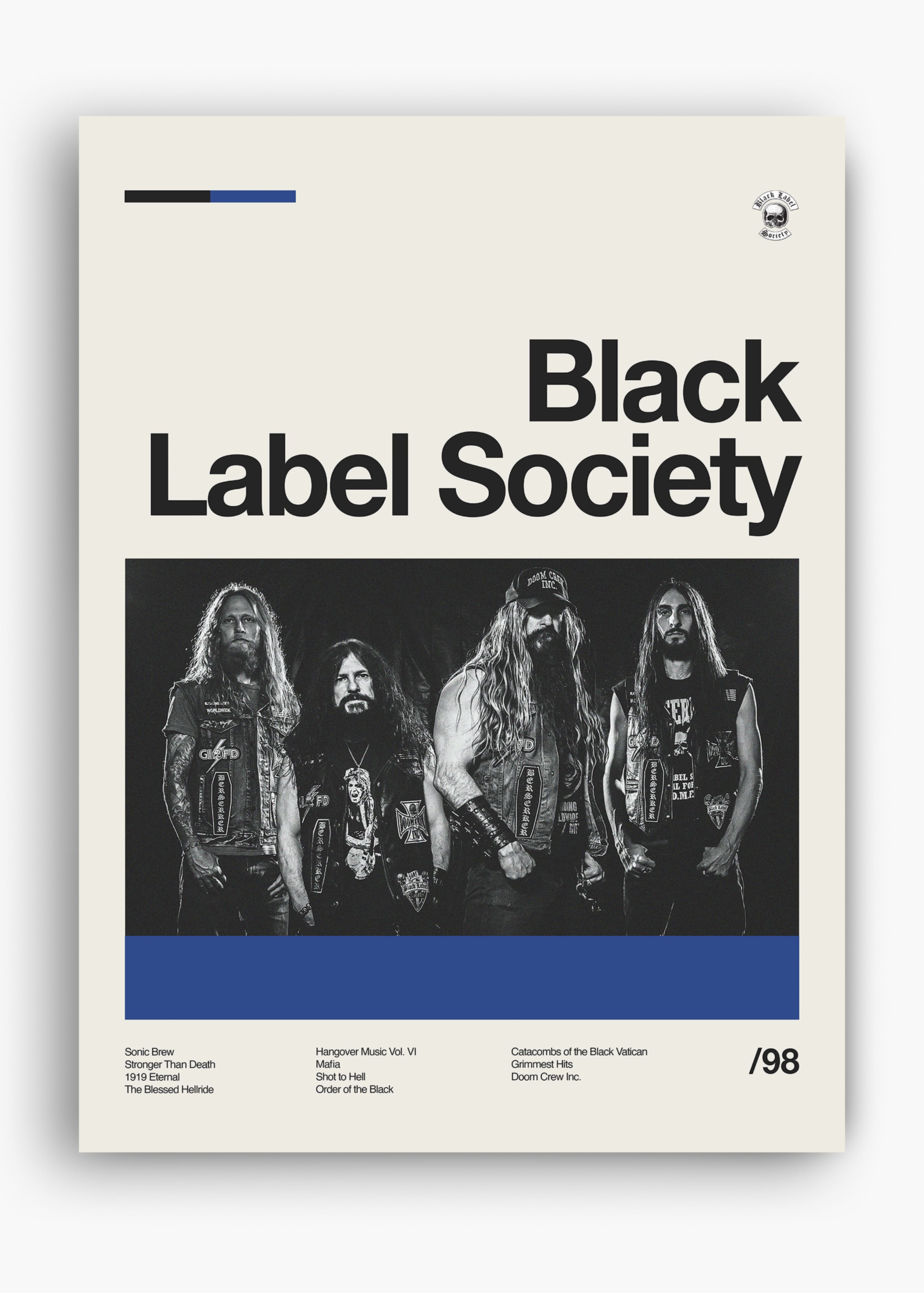 Quadro Black Label Society Banda