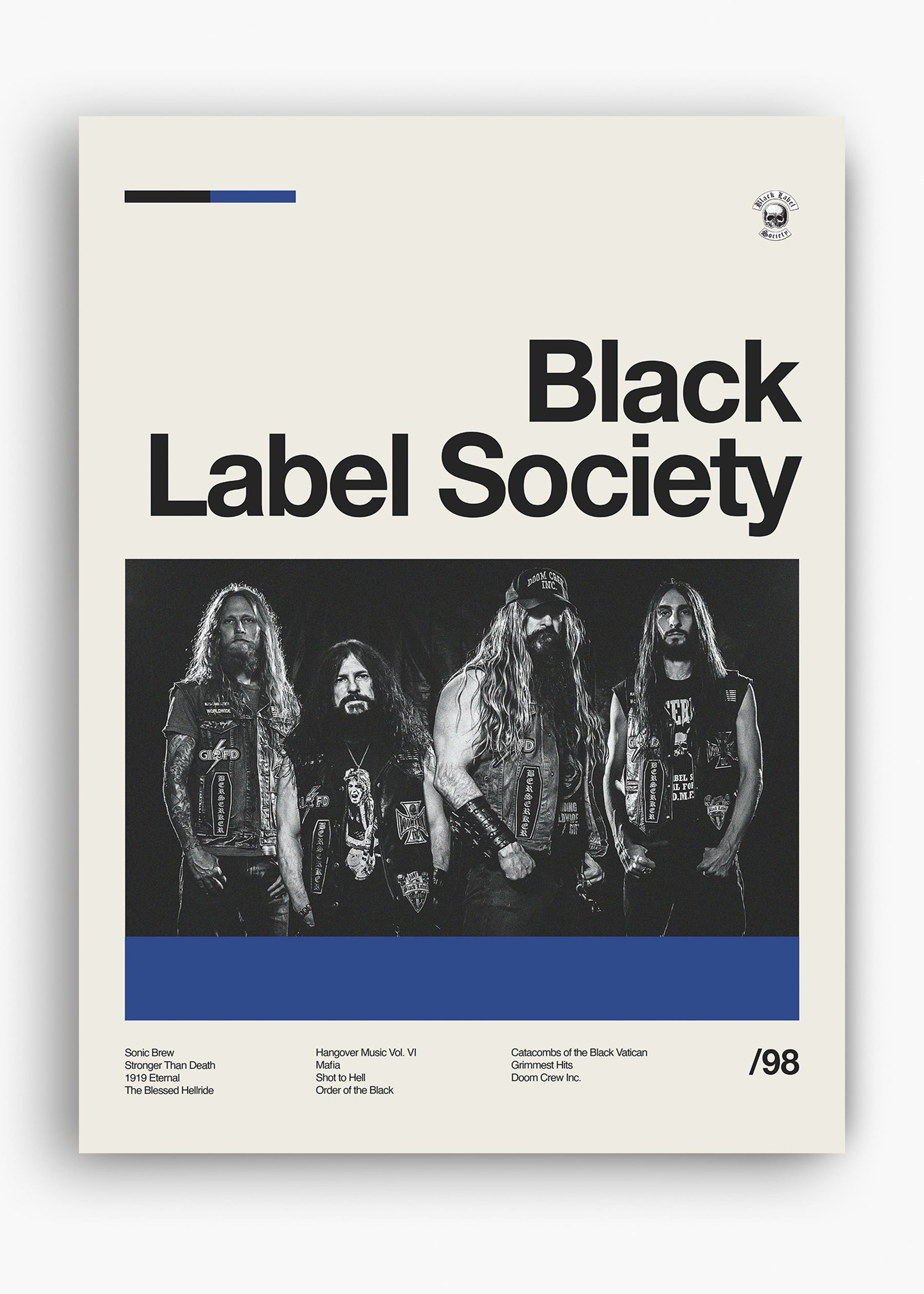 Quadro Black Label Society Banda