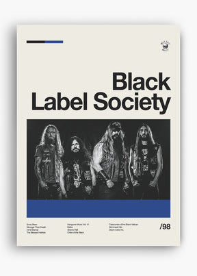 Quadro Black Label Society Banda