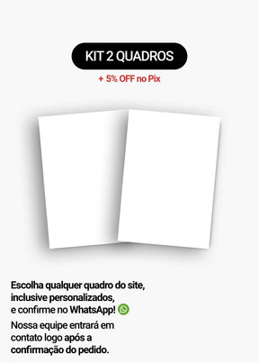 Kit 2 Quadros A Sua Escolha