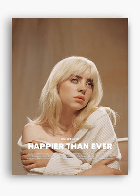 Quadro Billie Eilish Happier Than Ever Capa