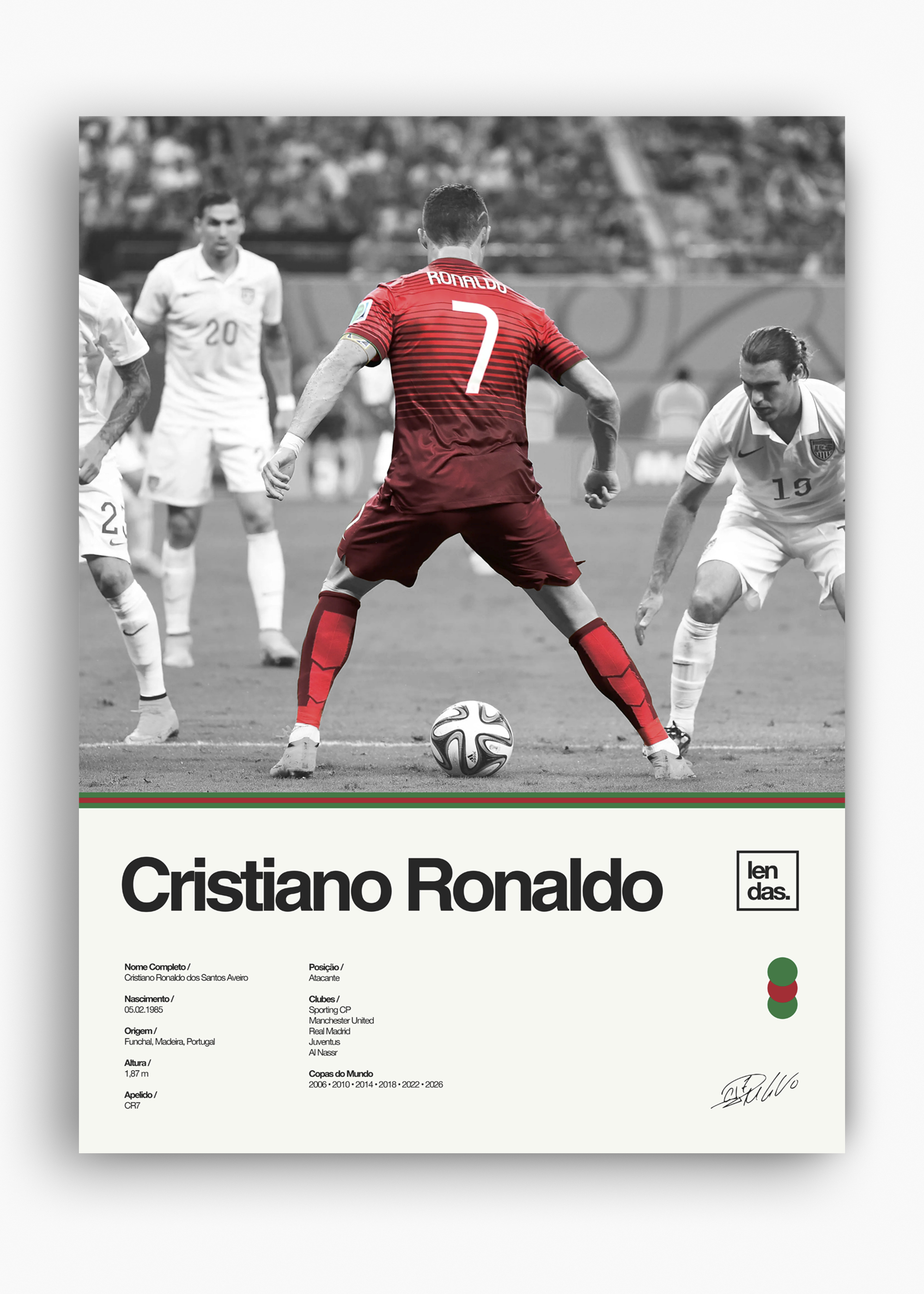 Quadro Cristiano Ronaldo CR7 - 10