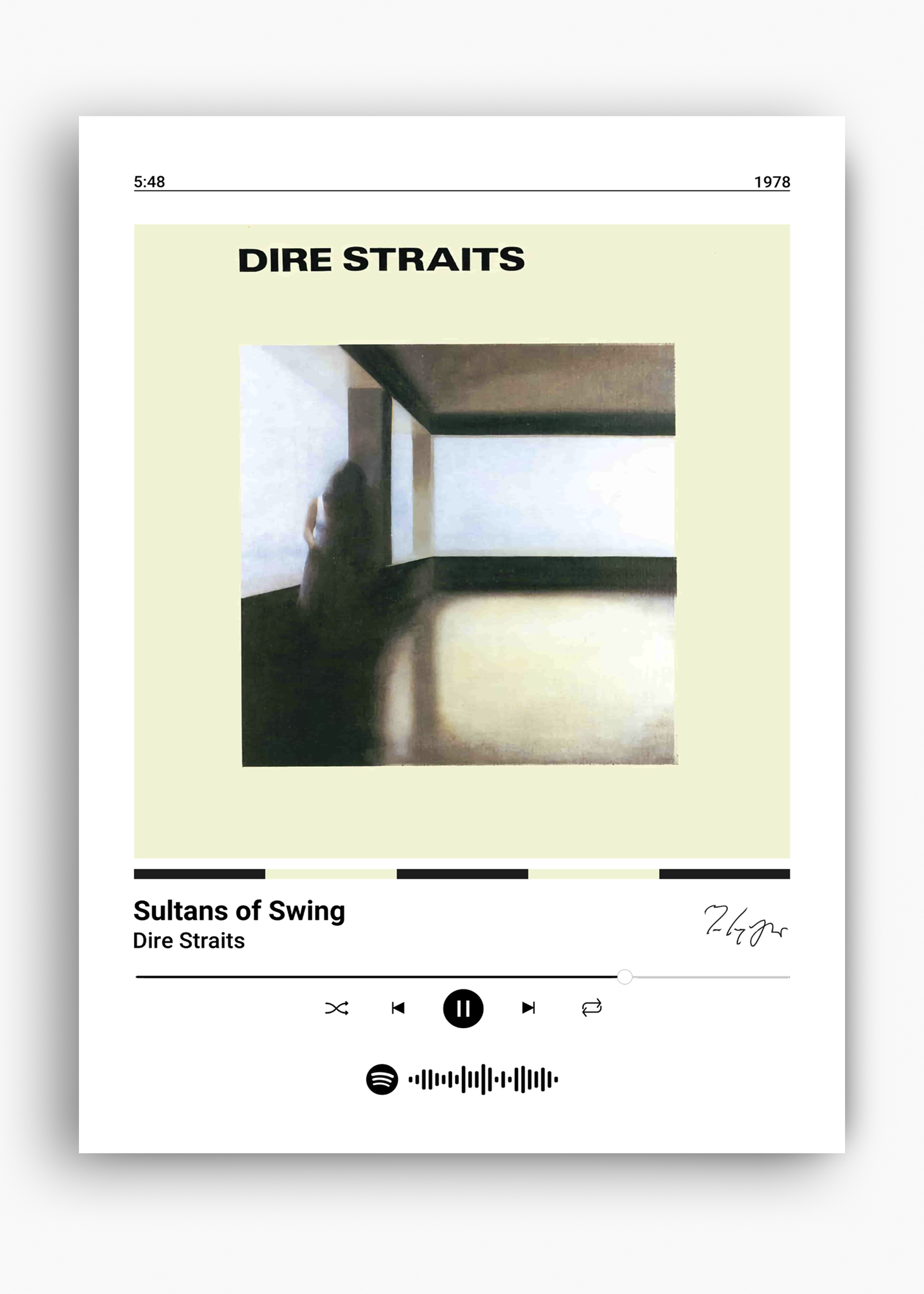 Quadro Dire Straits Sultans of Swing - 10