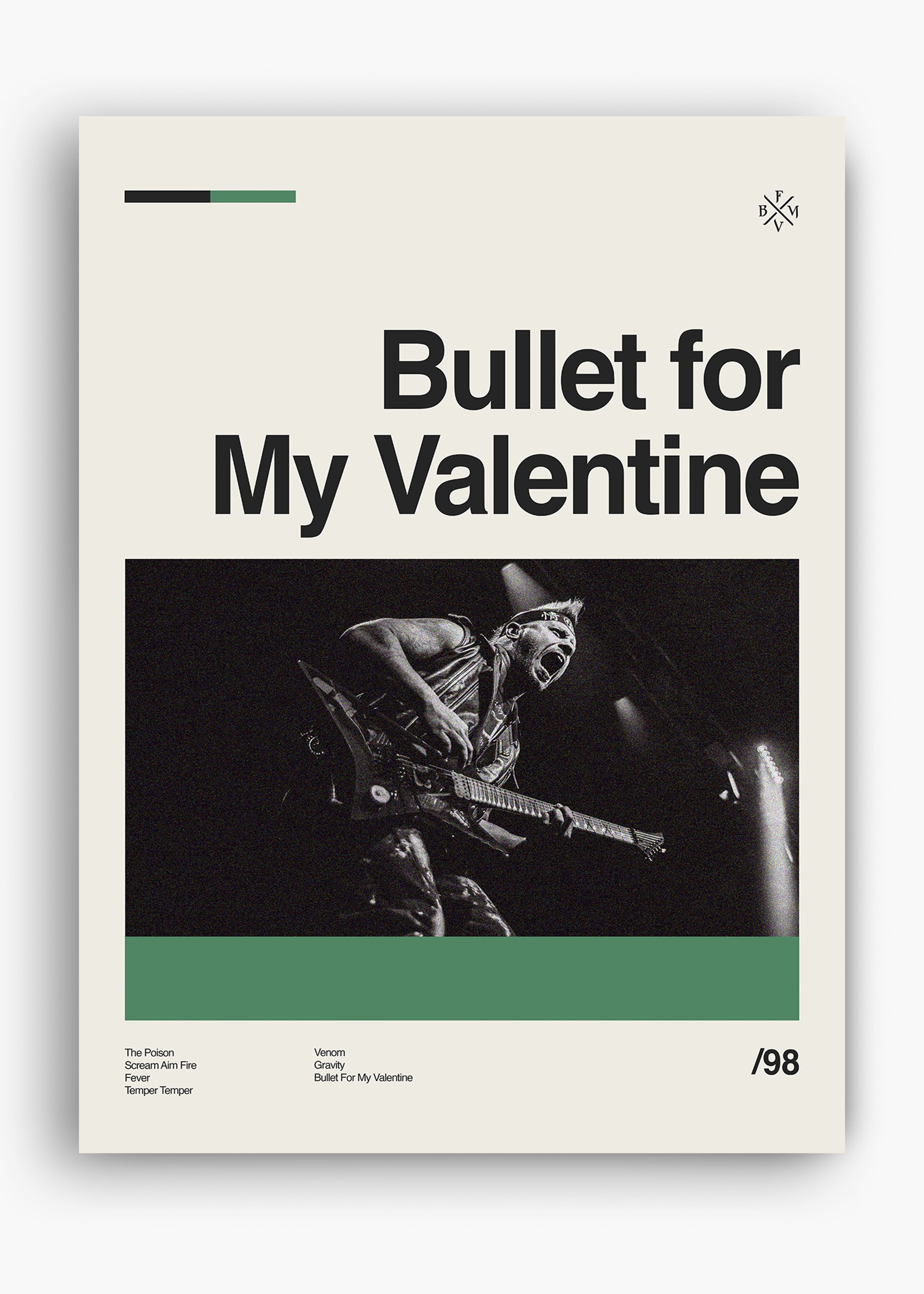 Quadro Bullet For My Valentine Banda