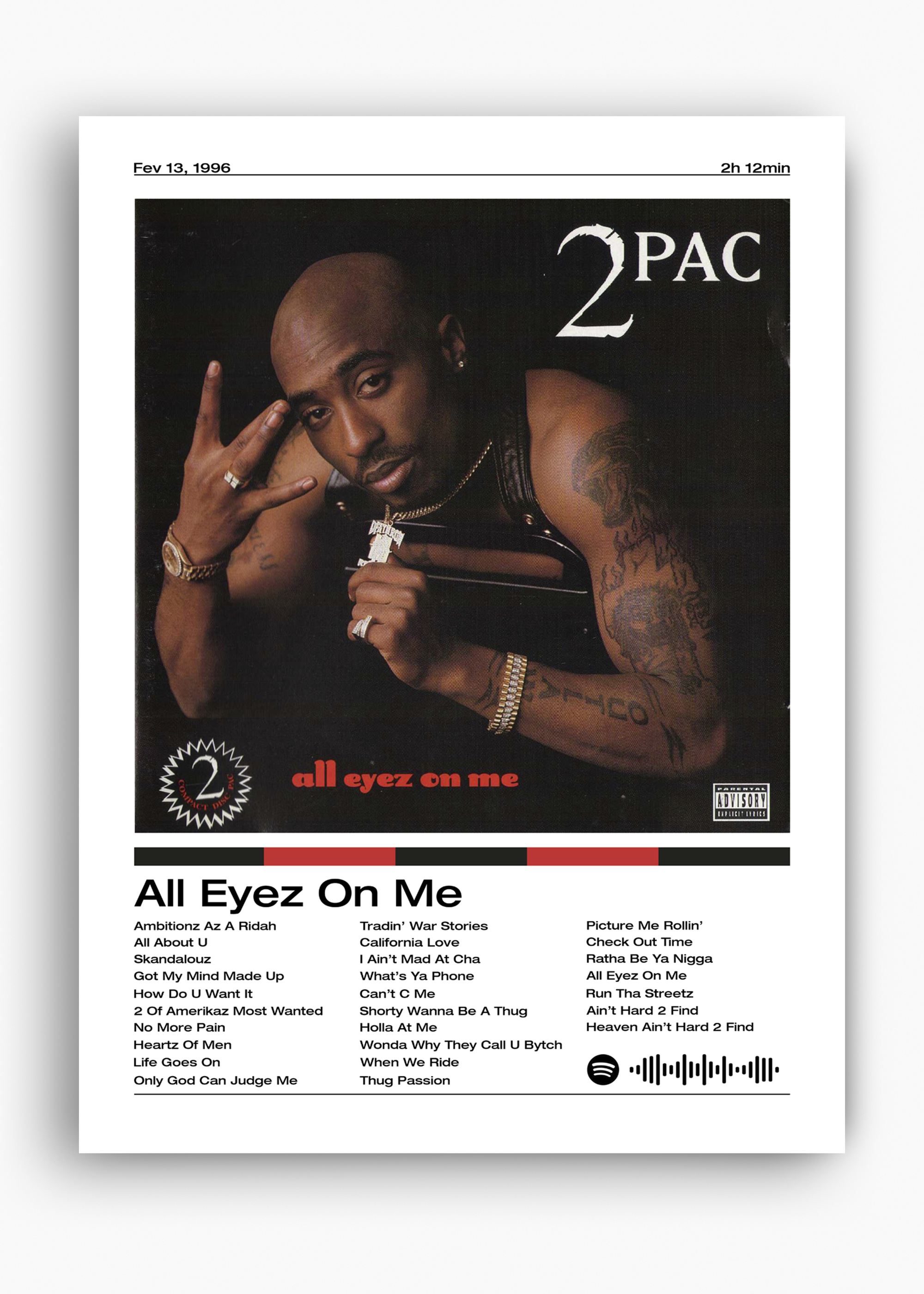 Quadro 2PAC All Eyez On Me - 10