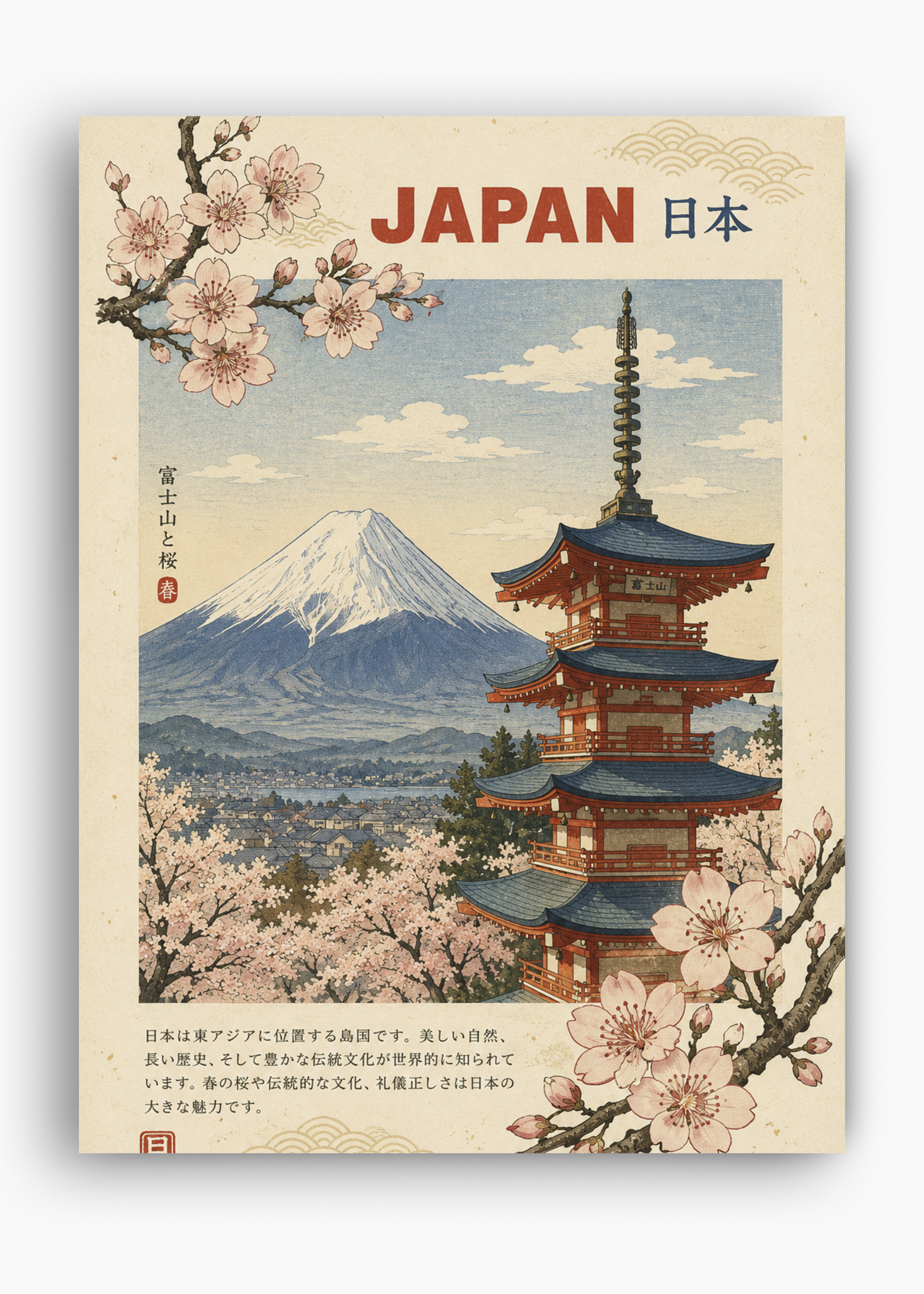 Quadro Japonês Nippon Pagoda - 10