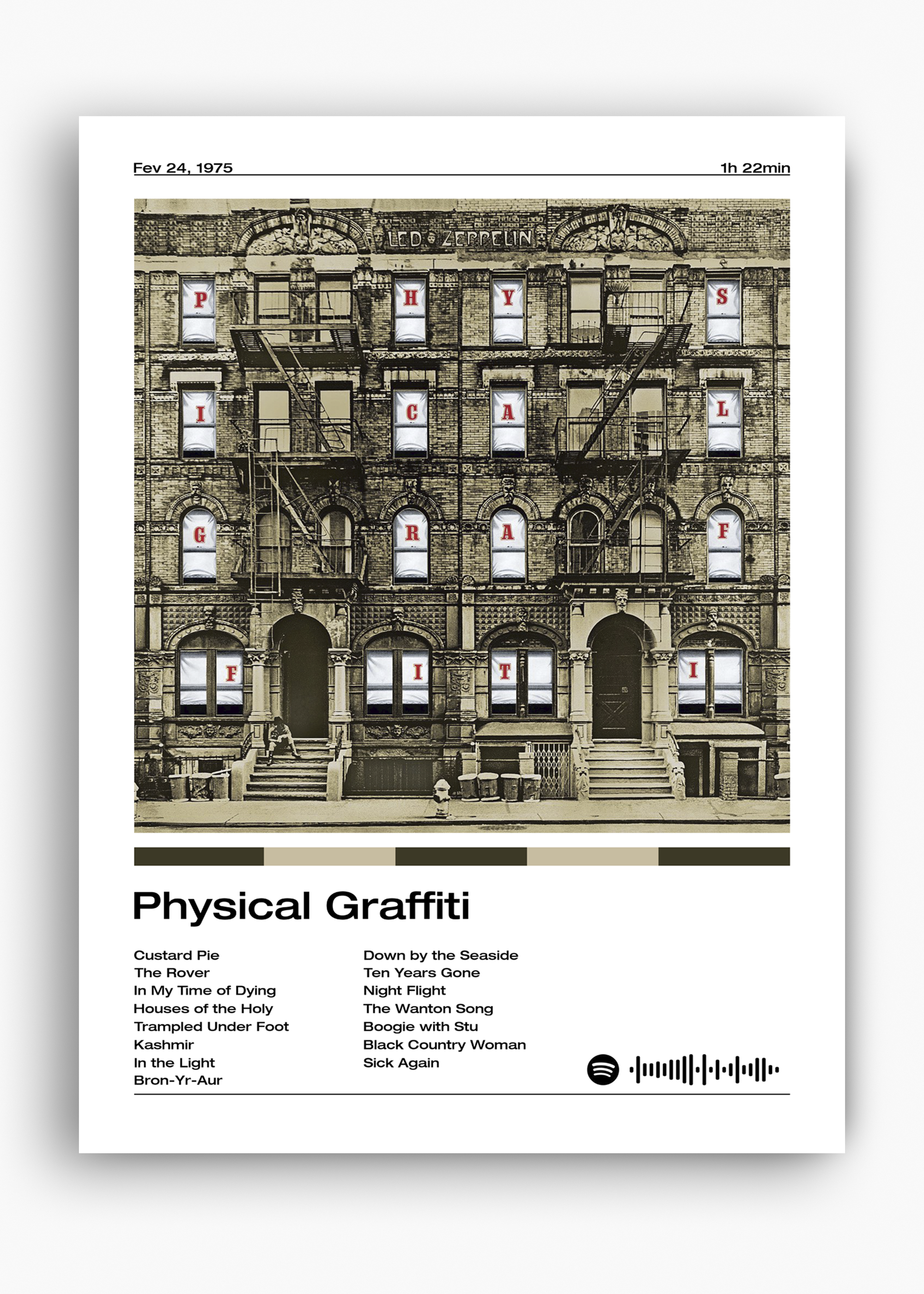 Quadro Led Zeppelin Physical Graffiti - 10