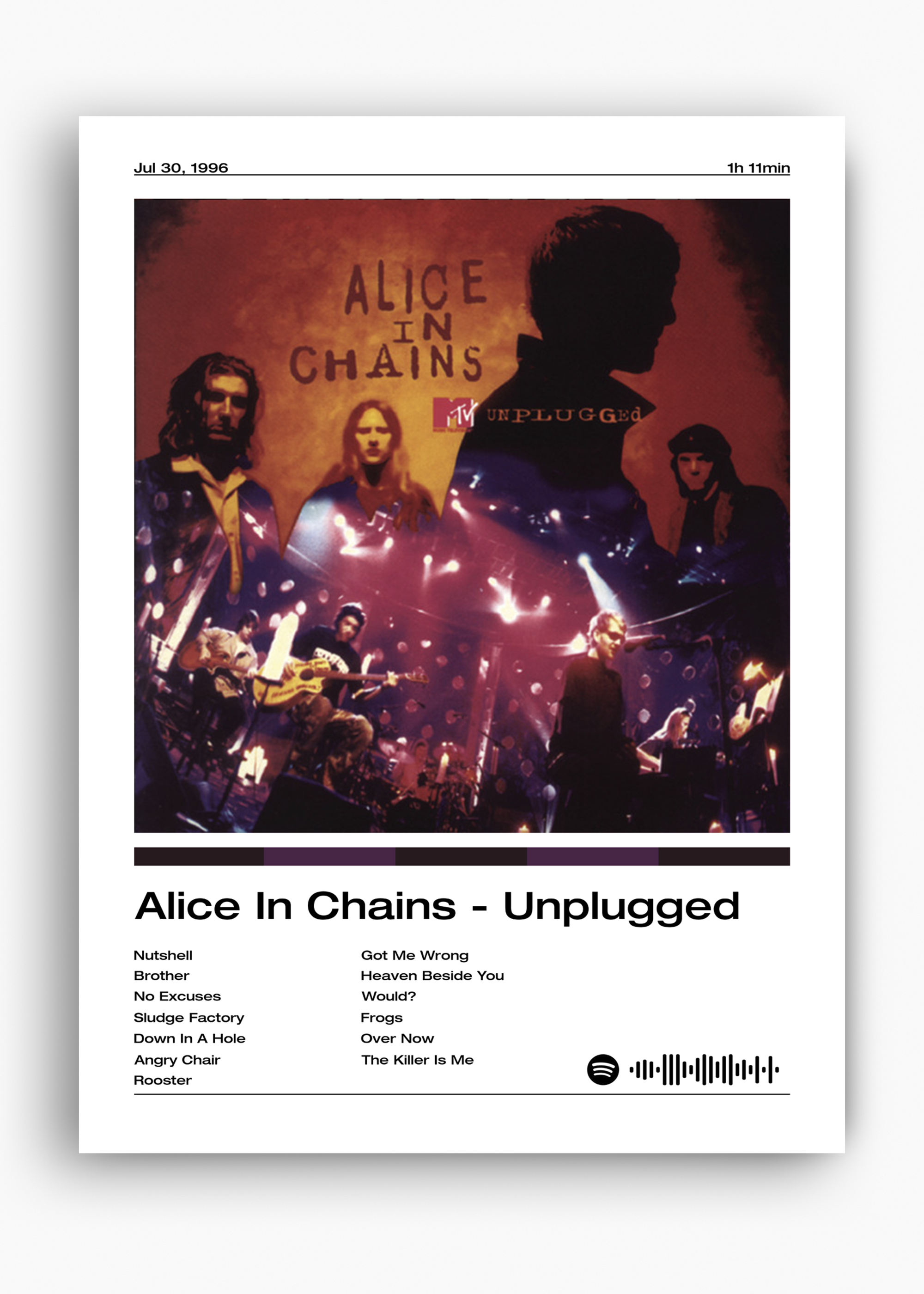 Quadro Alice in Chains Unplugged - 10