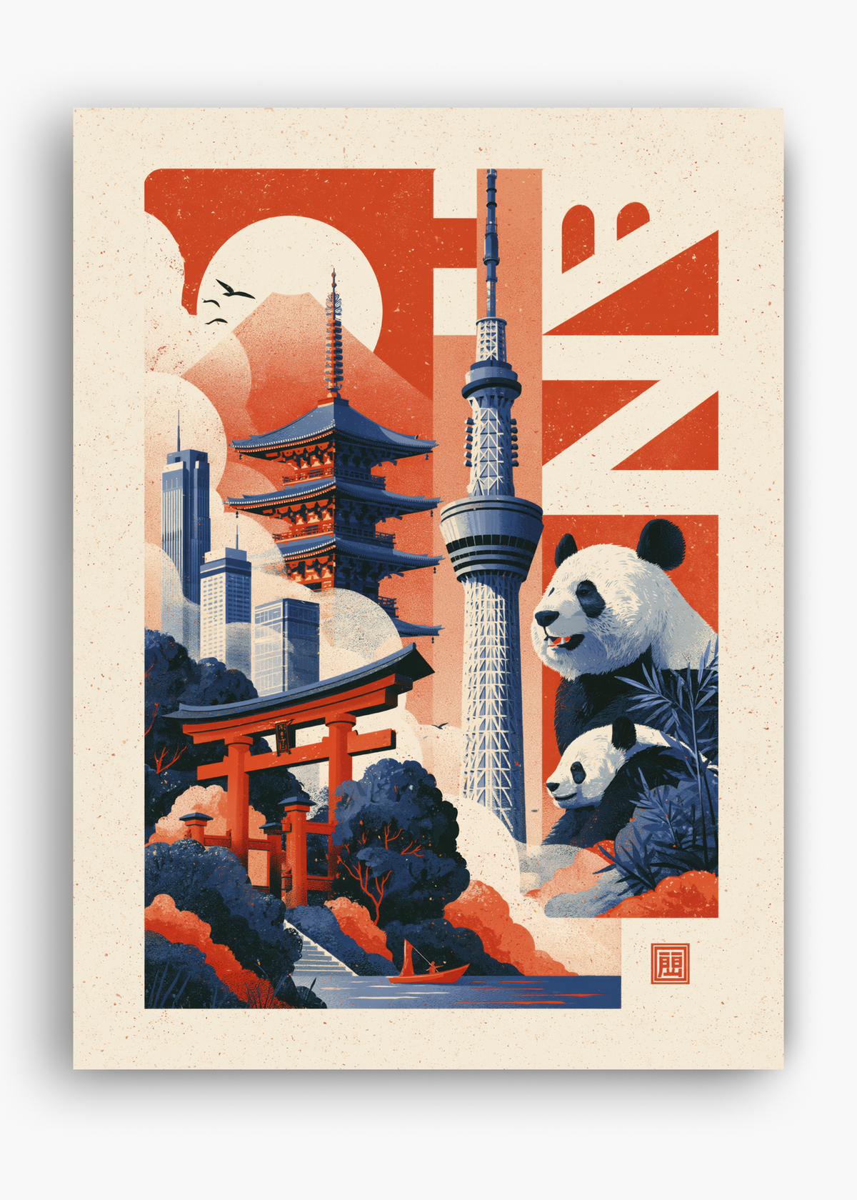 Quadro Japonês Tóquio Panorama - 10