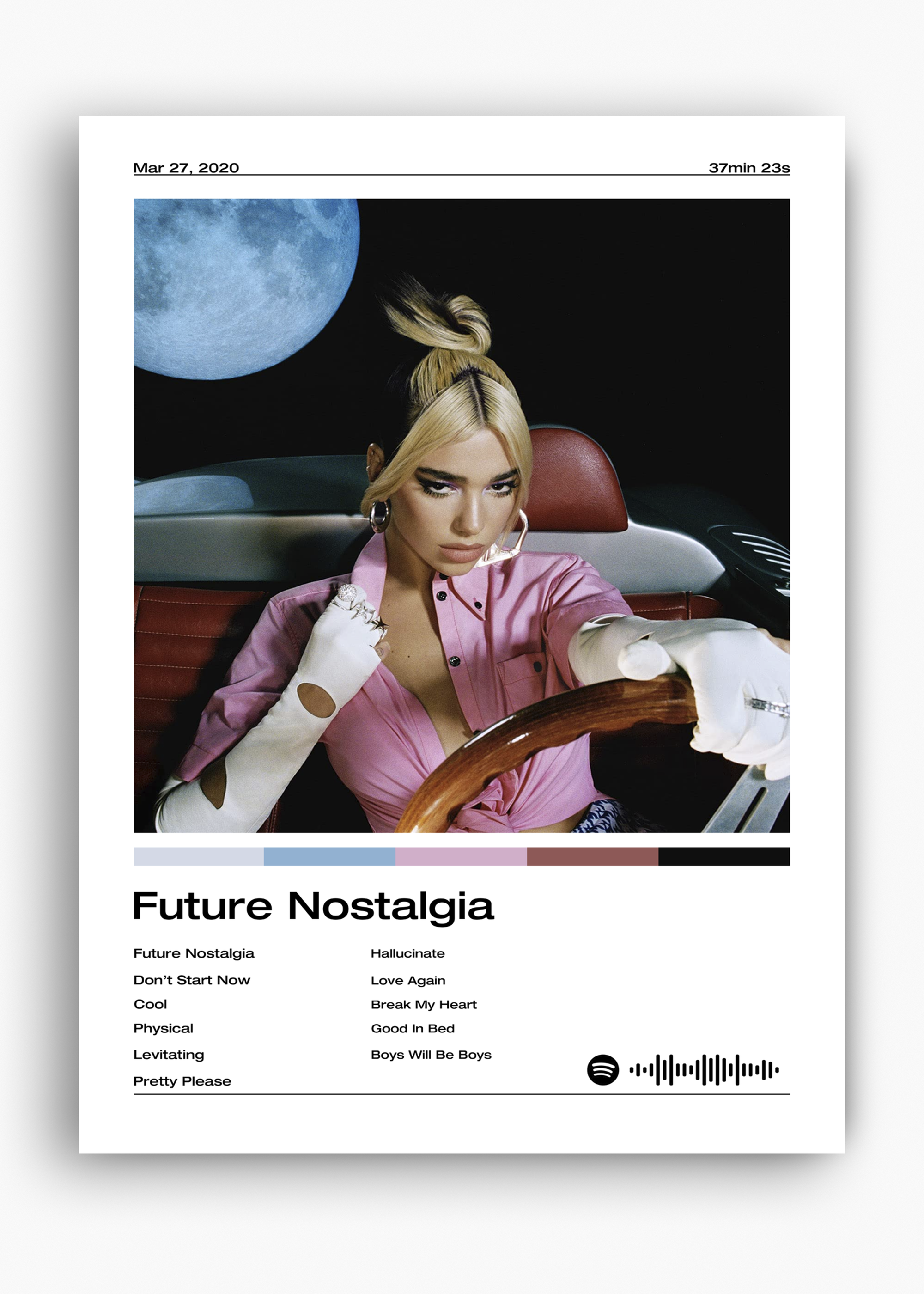 Quadro Dua Lipa Future Nostalgia - 10