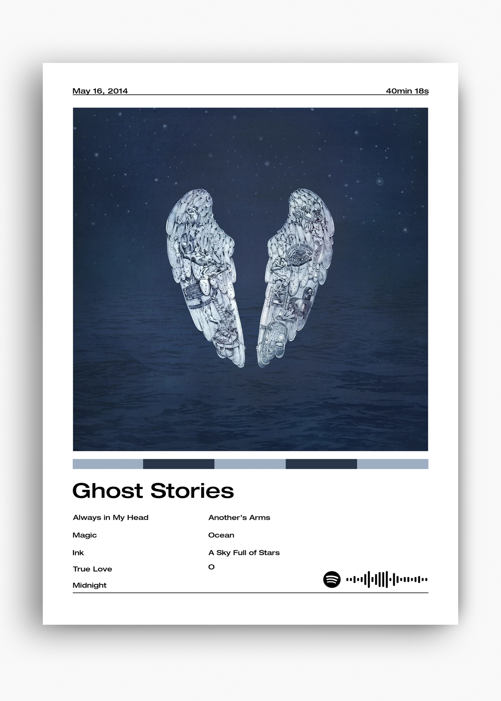 Quadro Coldplay Ghost Stories - 10