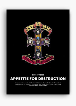 Quadro Guns N' Roses Appetite For Destruction Capa
