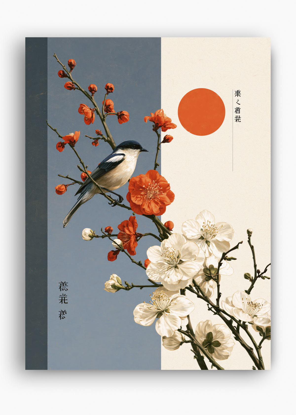 Quadro Japonês Bird & Blossoms - 10
