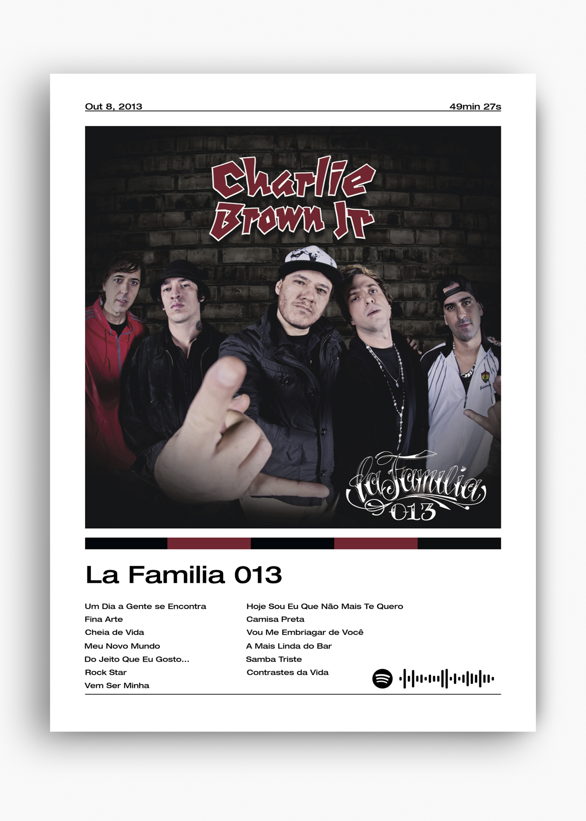 Quadro Charlie Brown Jr. La Familia 013 - 10