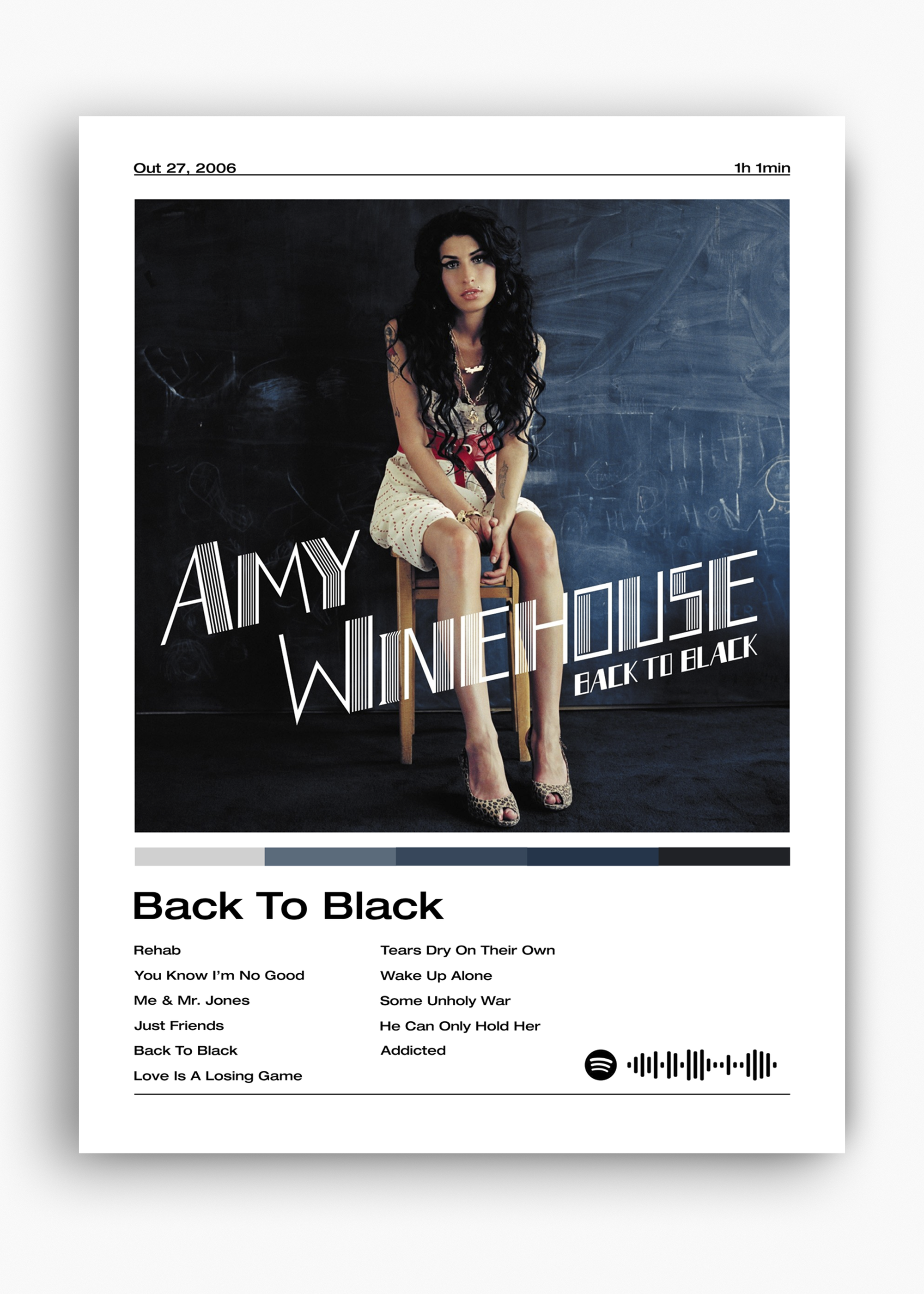 Quadro Amy Winehouse Back To Black - 10
