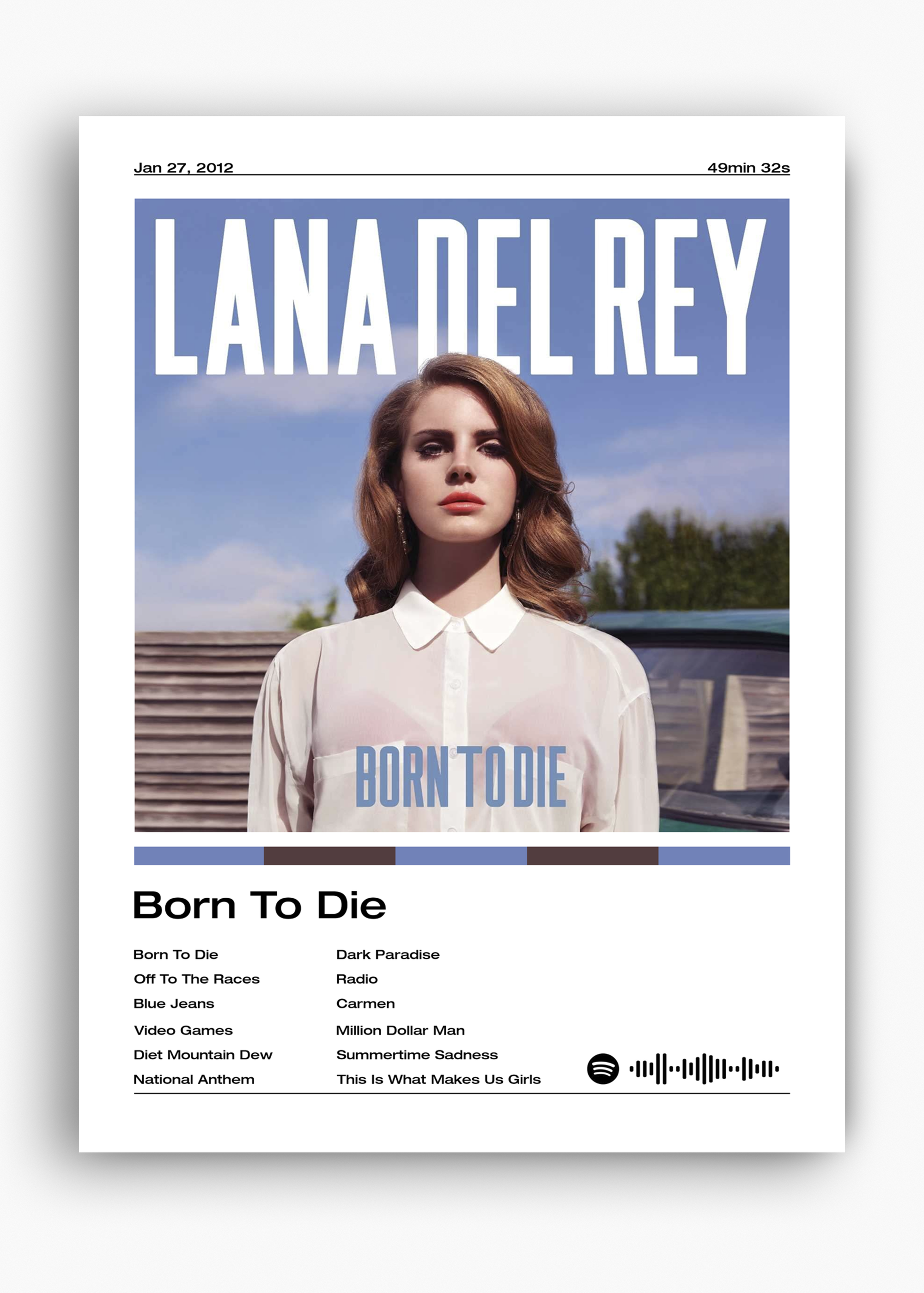 Quadro Lana Del Rey Born To Die - 10