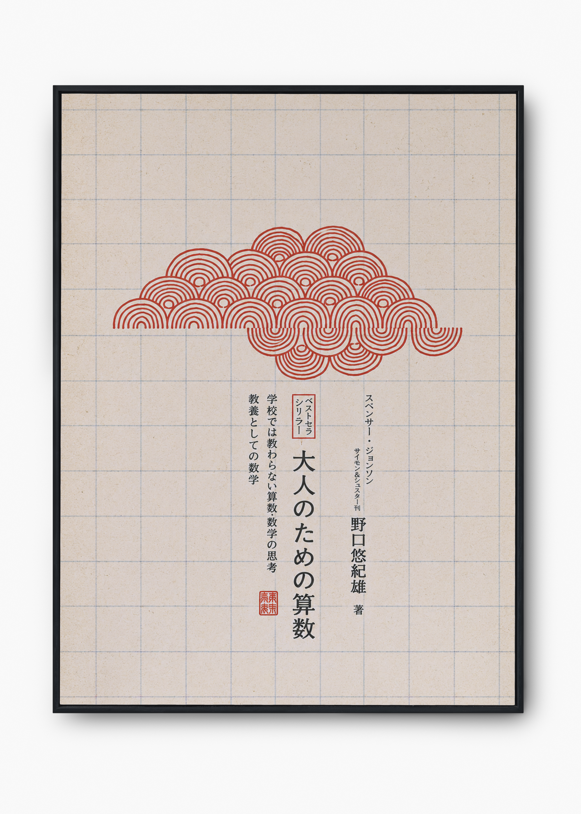 Quadro Japonês Kumo Red - 1