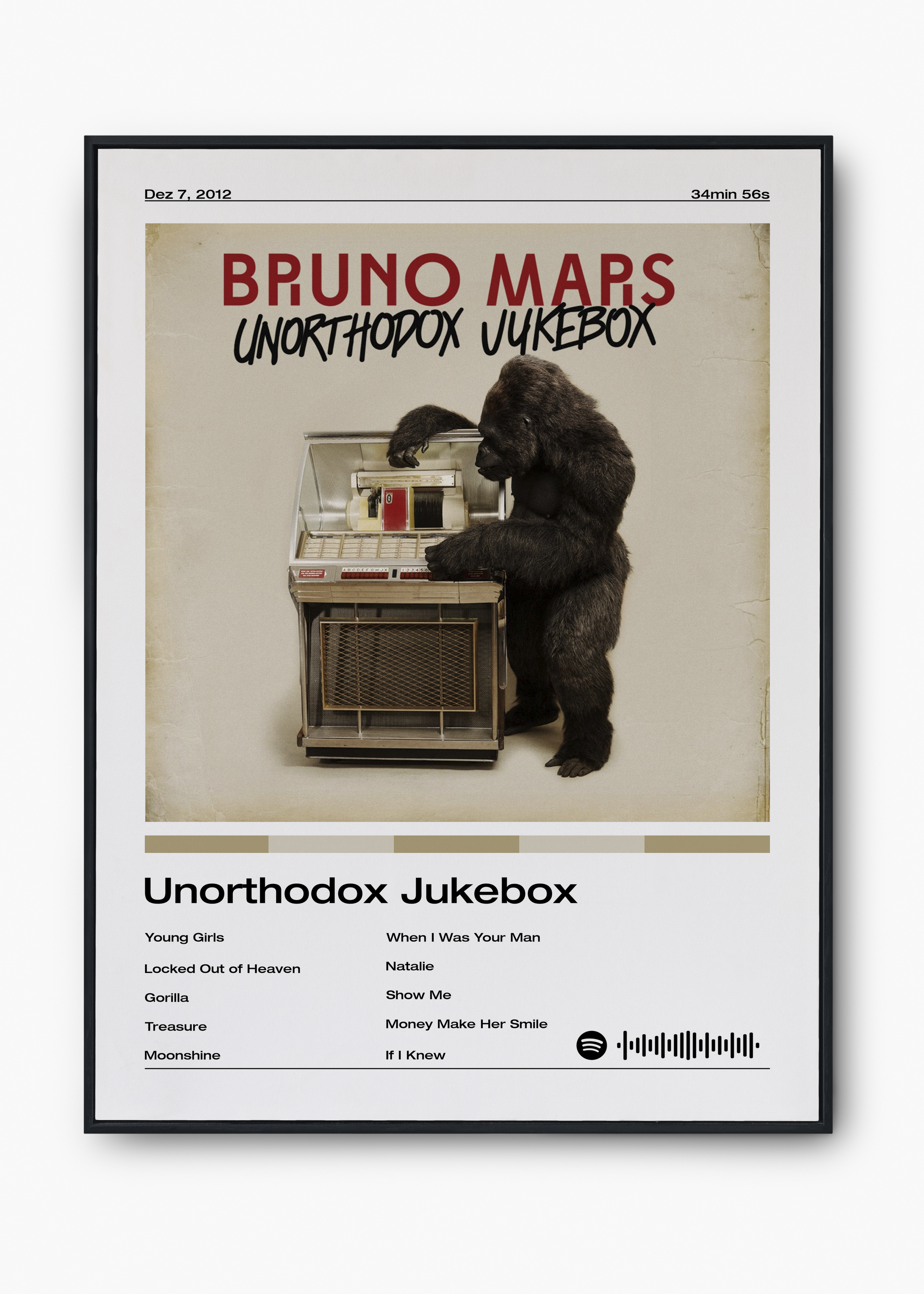 Quadro Bruno Mars Unorthodox Jukebox - 1