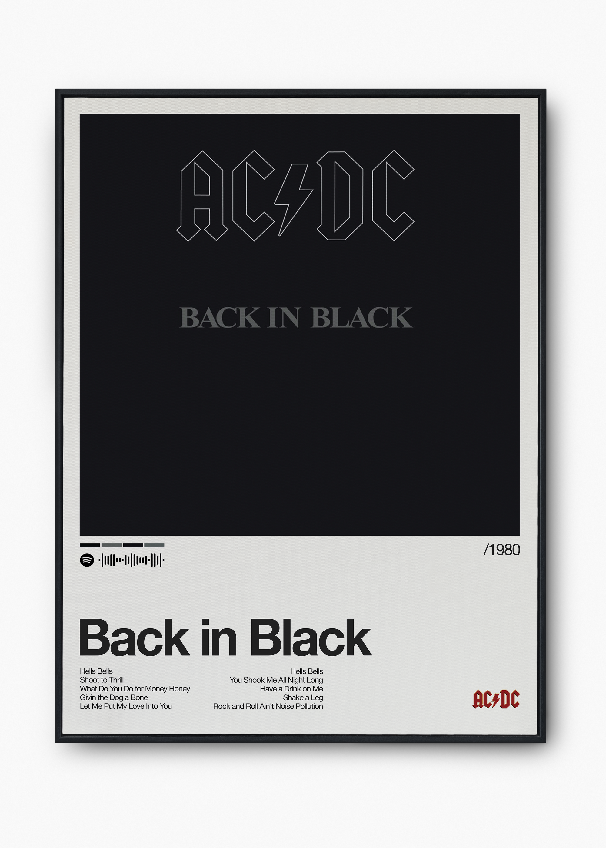 Quadro AC-DC Back in Black - 1