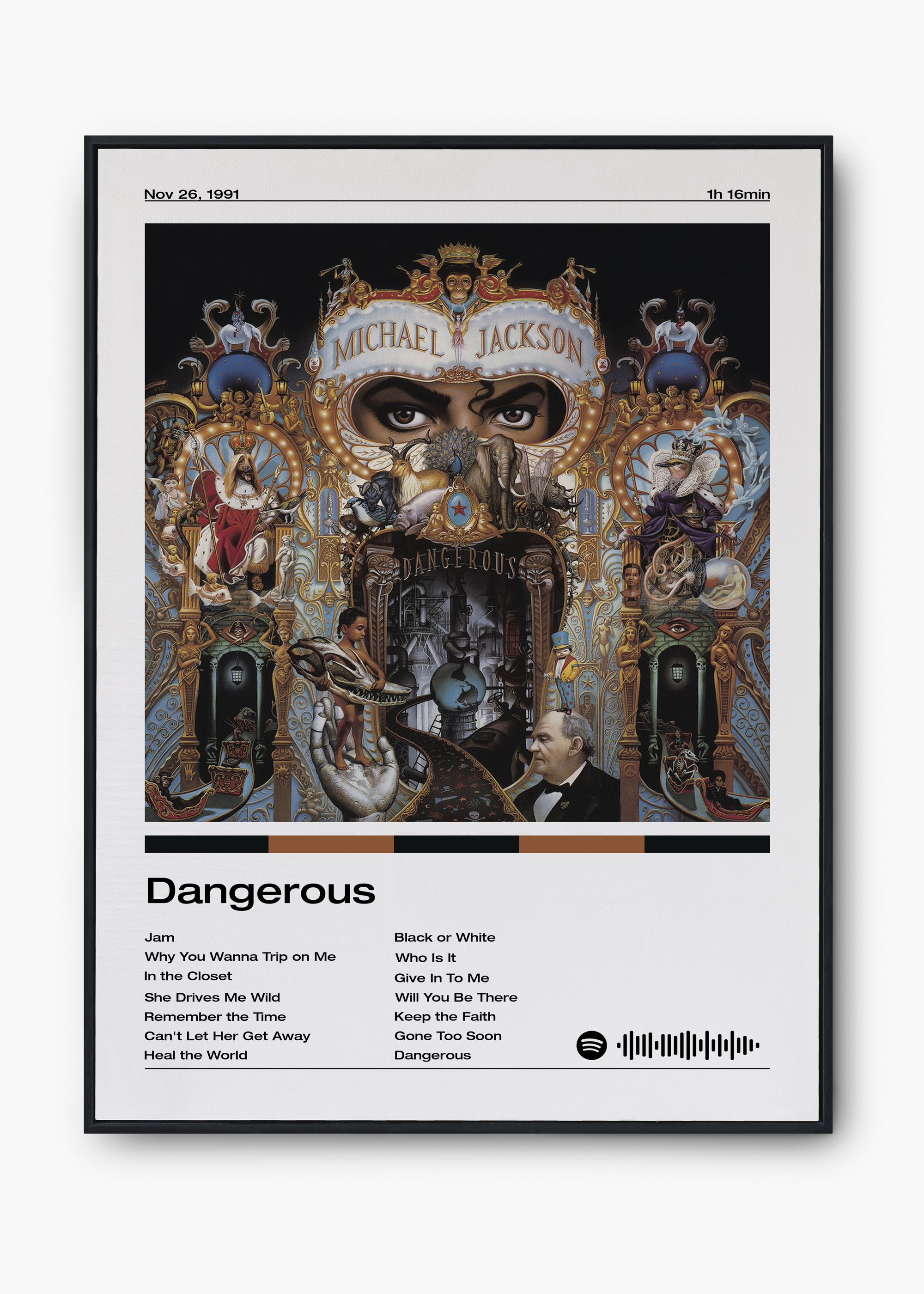 Quadro Michael Jackson Dangerous - 1