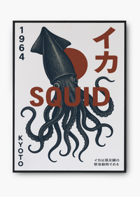 Quadro Japonês Squid Kyoto - 1