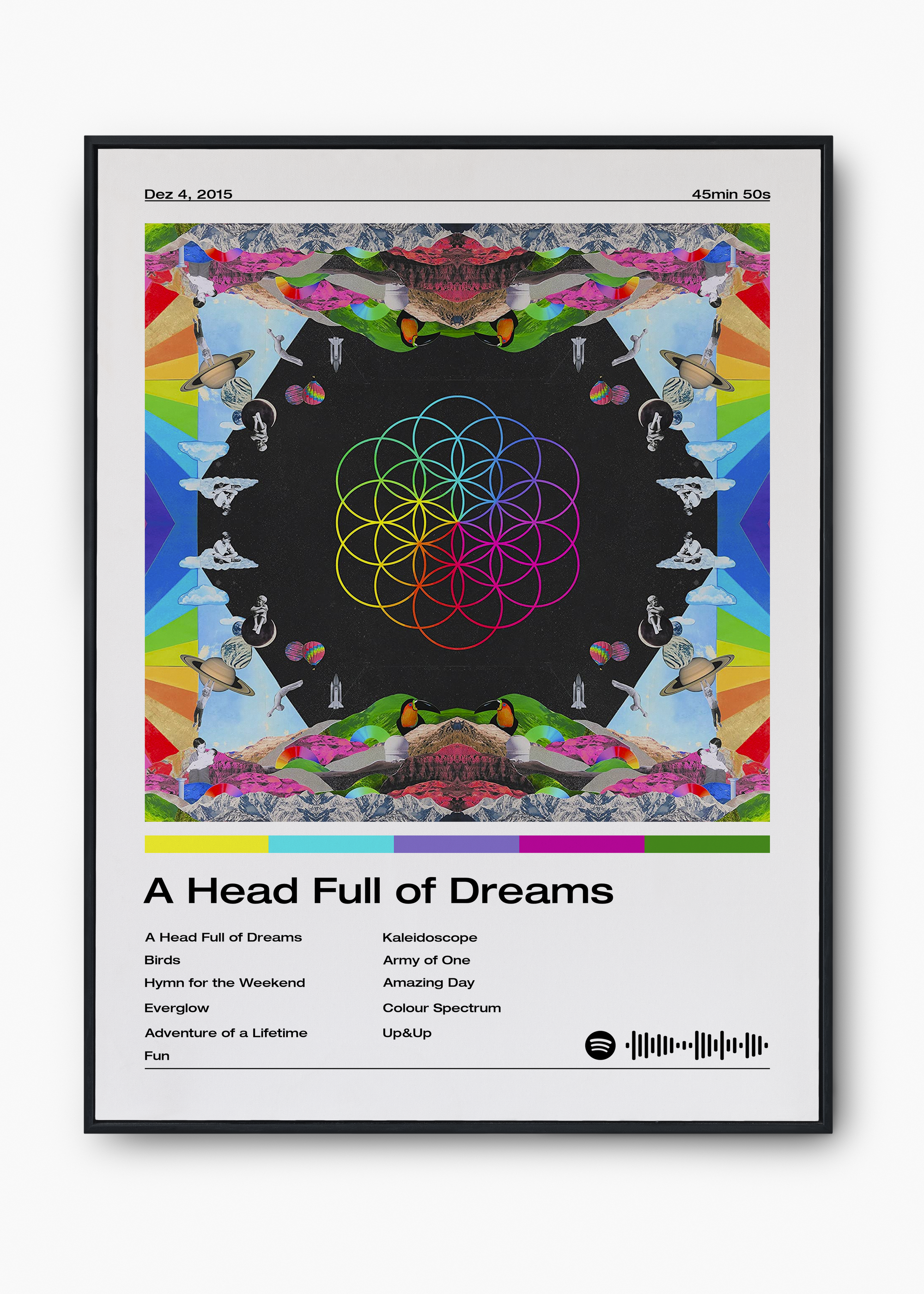 Quadro Coldplay A Head Full of Dreams - 1
