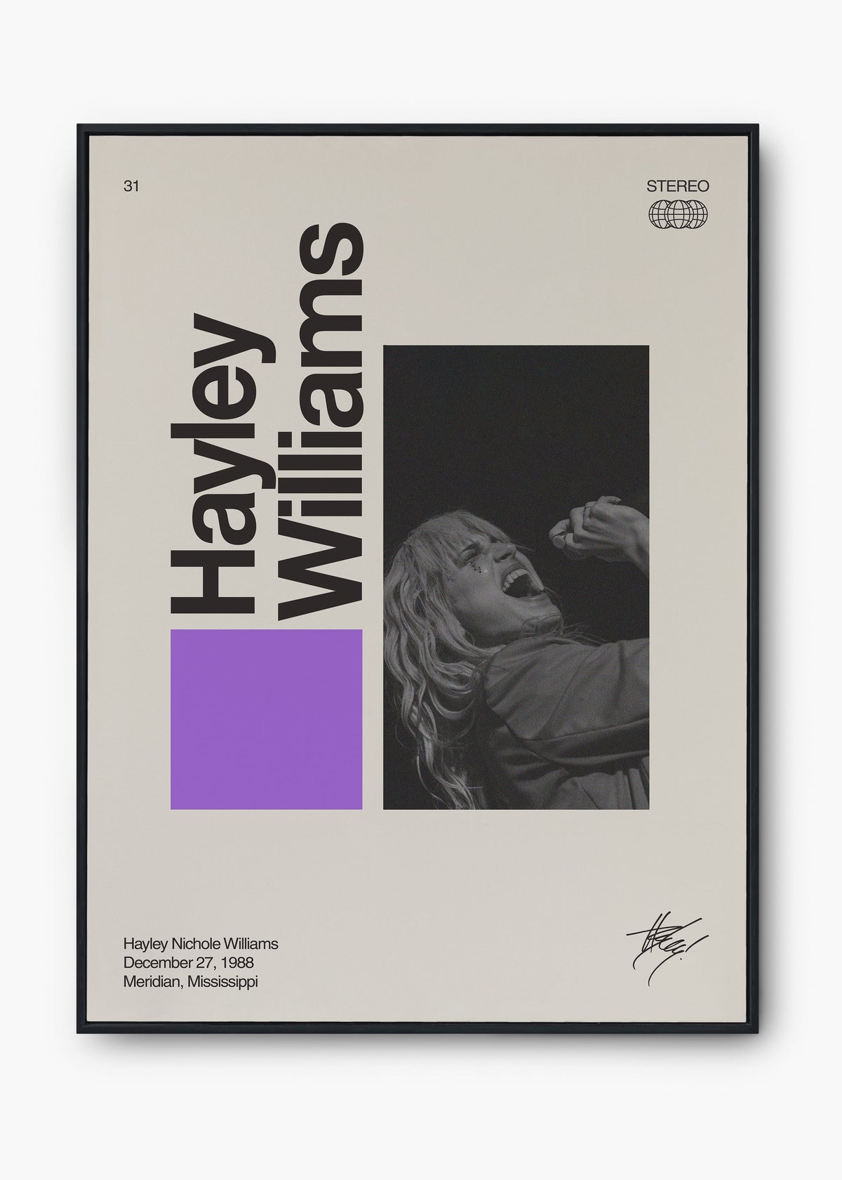 Quadro Signature Hayley Williams