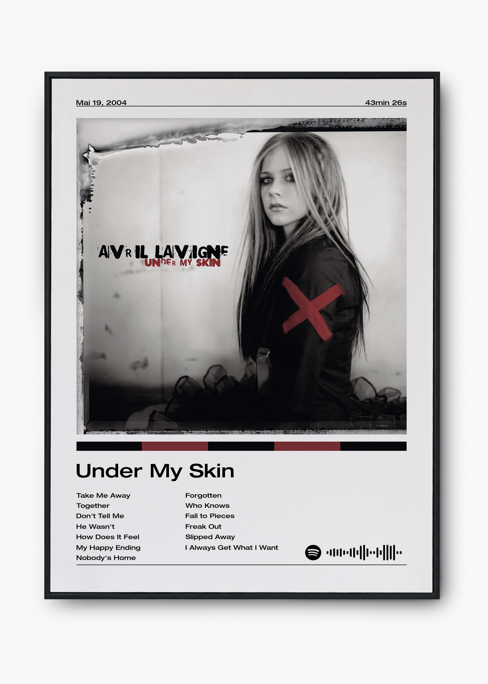 Quadro Avril Lavigne Under My Skin - 1
