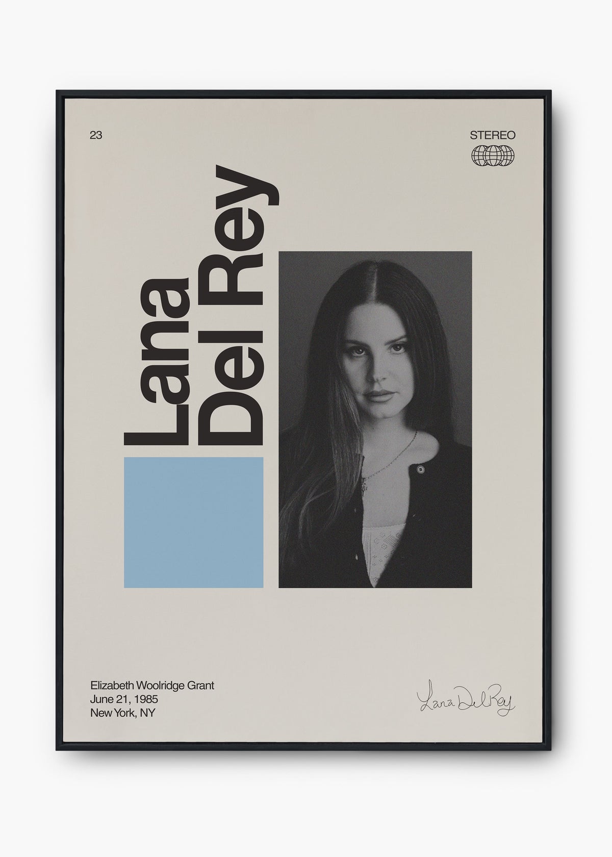 Quadro Signature Lana Del Rey