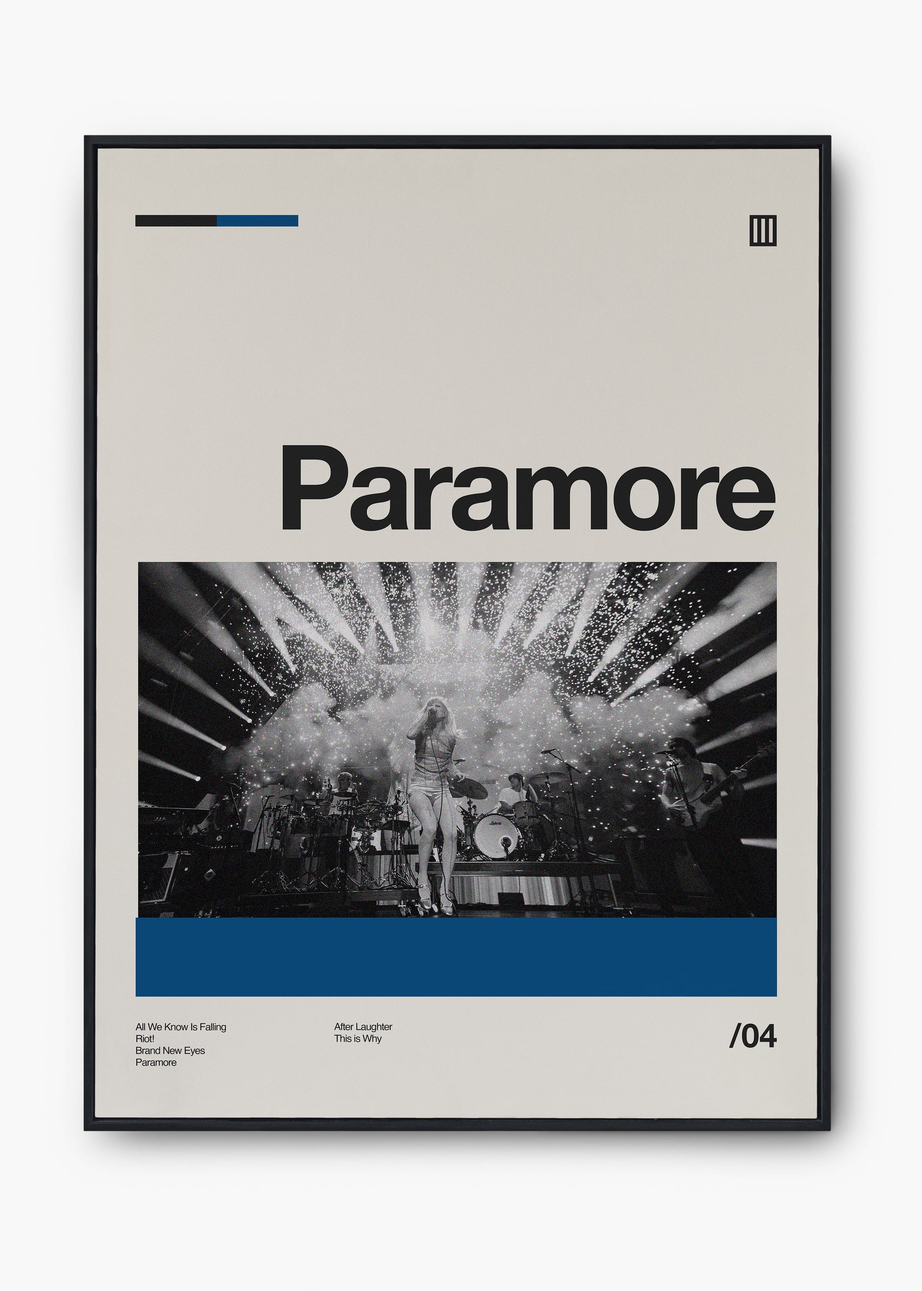 Quadro Paramore Banda