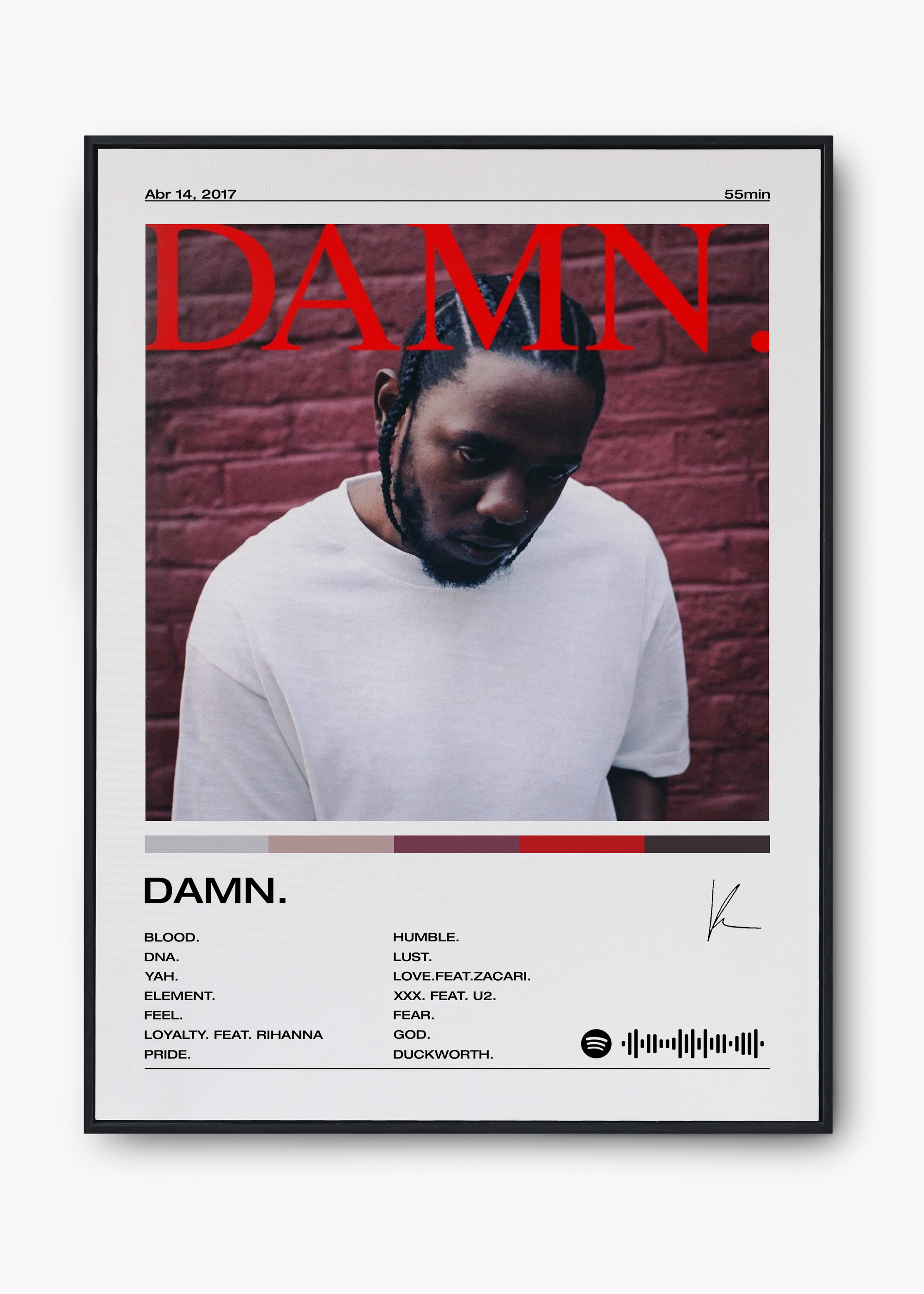 Quadro Kendrick Lamar DAMN - 1