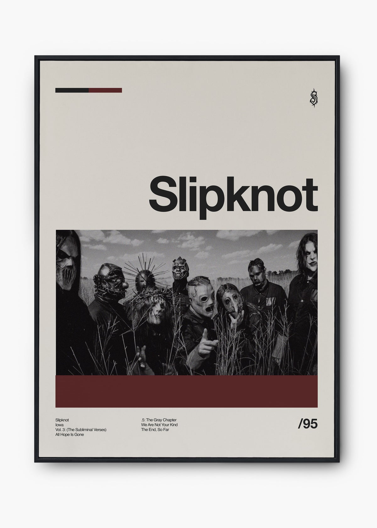 Quadro Slipknot Banda