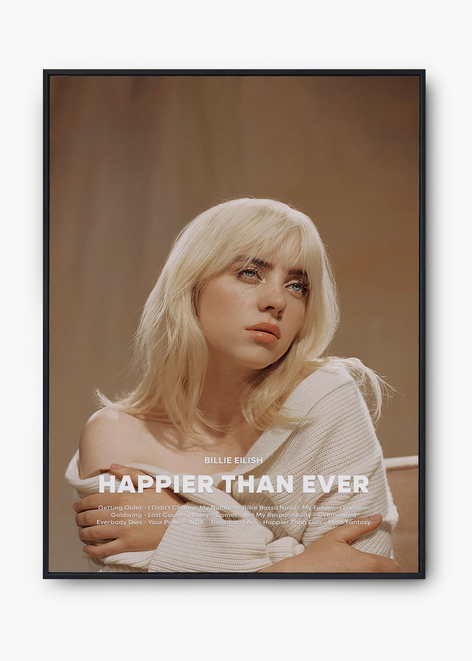 Quadro Billie Eilish Happier Than Ever Capa