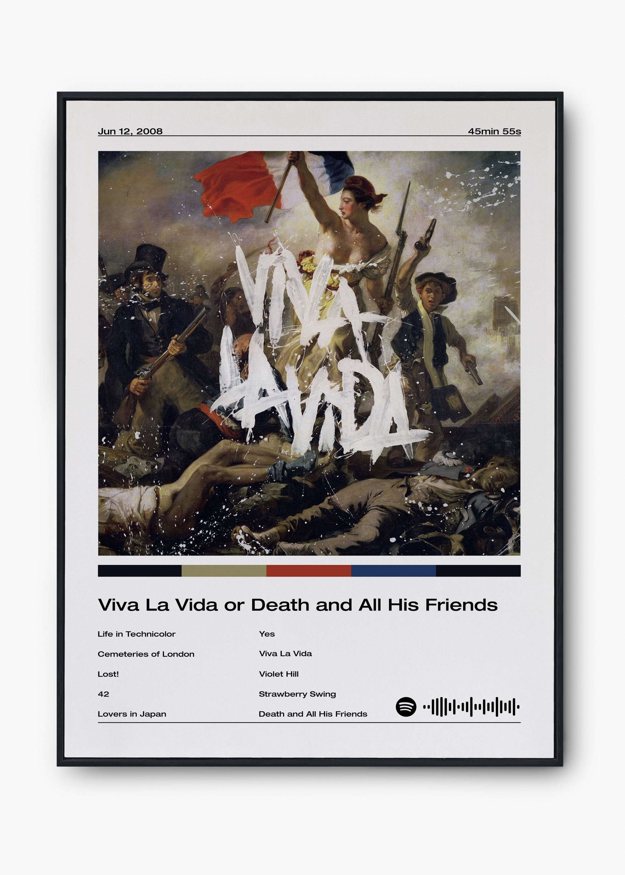 Quadro Coldplay Viva La Vida Or Death and All Hist Friends - 1