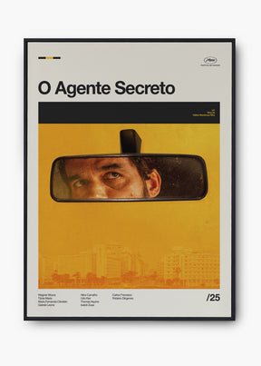 Quadro O Agente Secreto - Wagner Moura