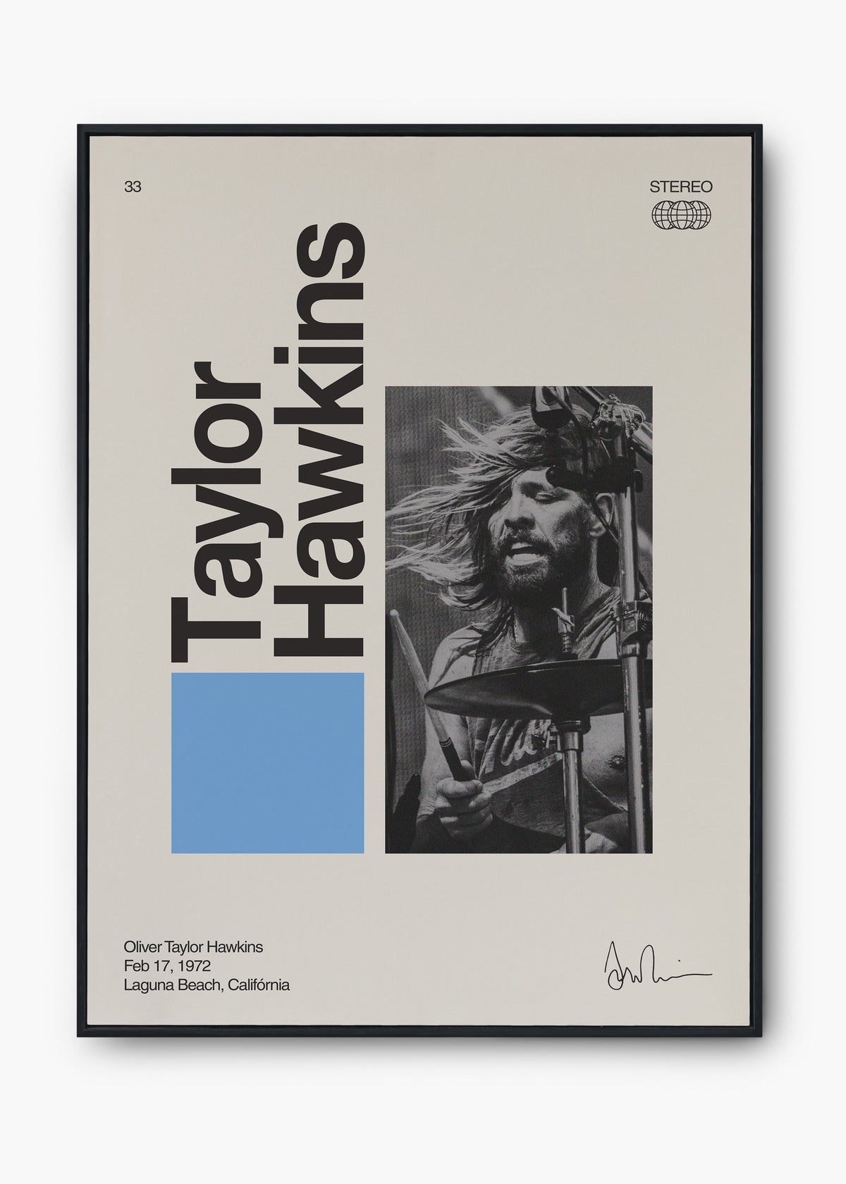 Quadro Signature Taylor Hawkins