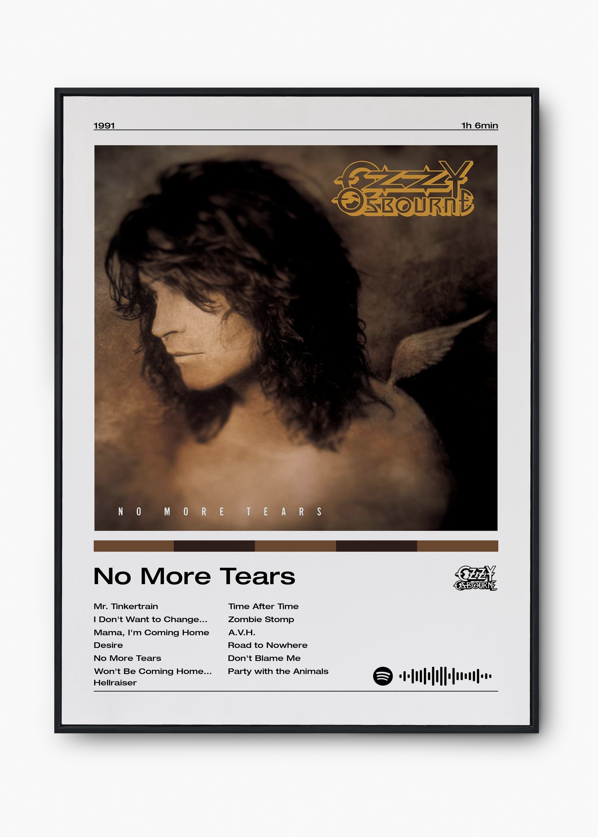Quadro Ozzy Osbourne No More Tears - 1