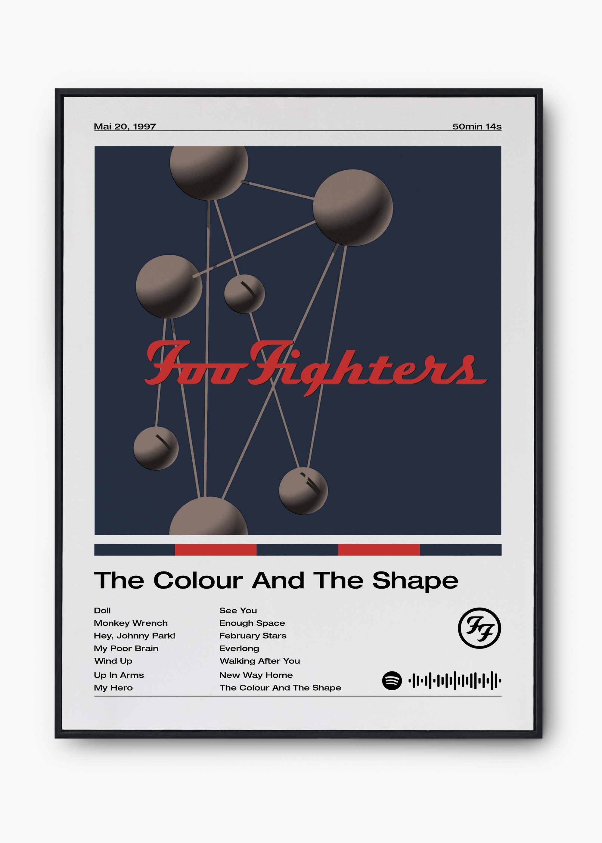 Quadro Foo Fighters Colors and Shape - 1