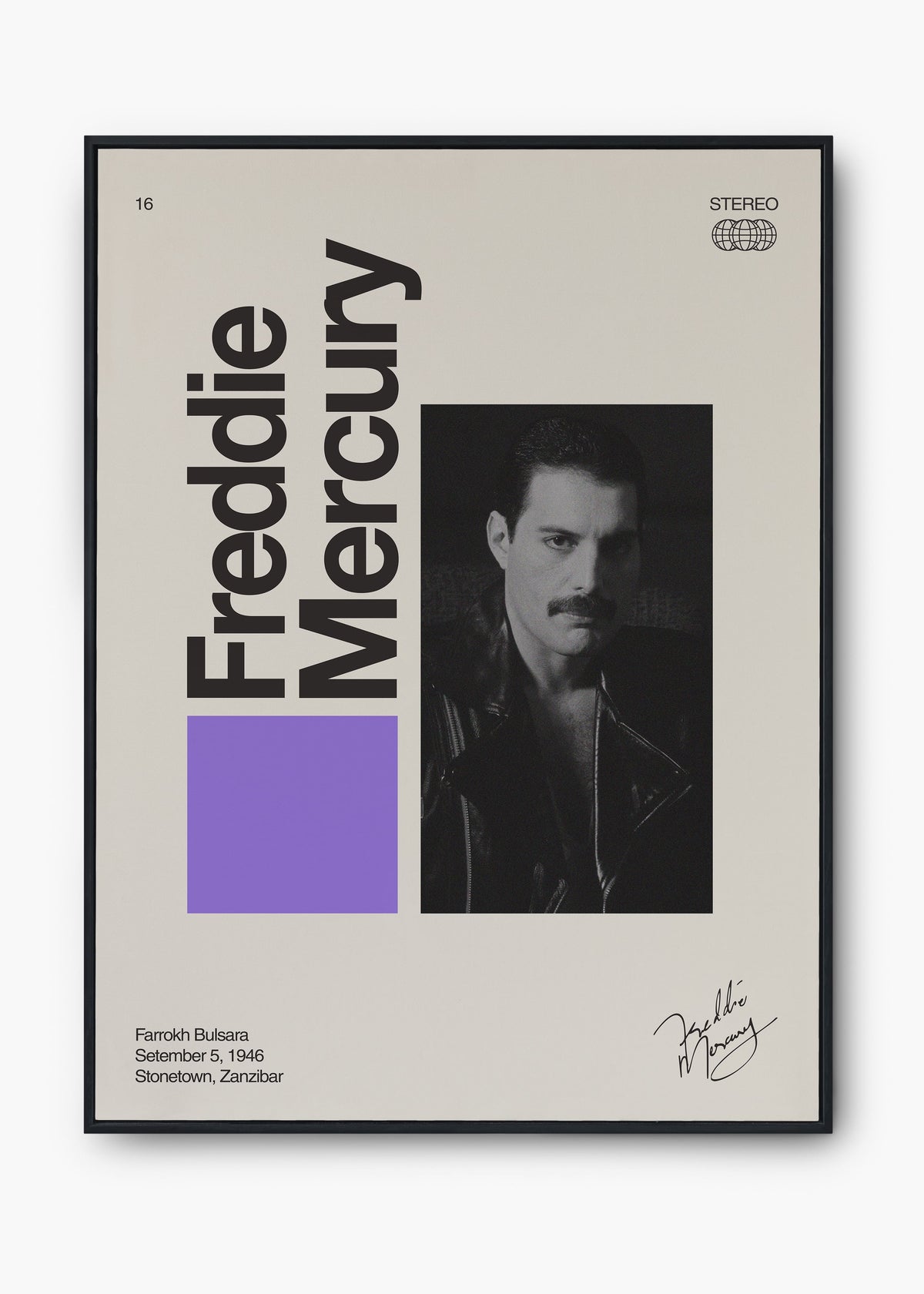 Quadro Signature Freddie Mercury