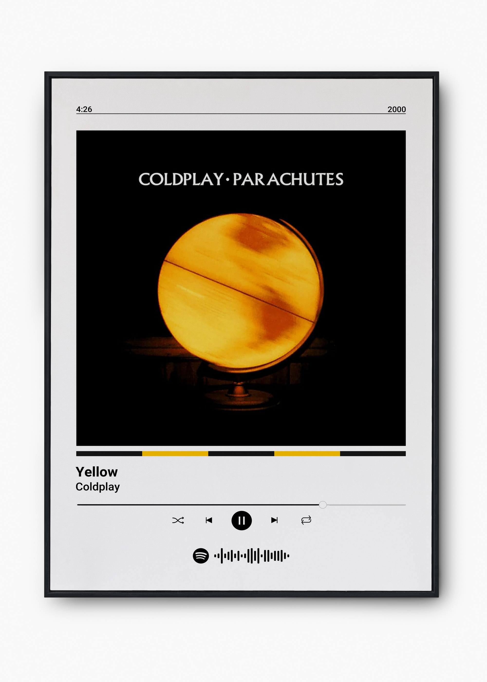 Quadro Coldplay Yellow - 1